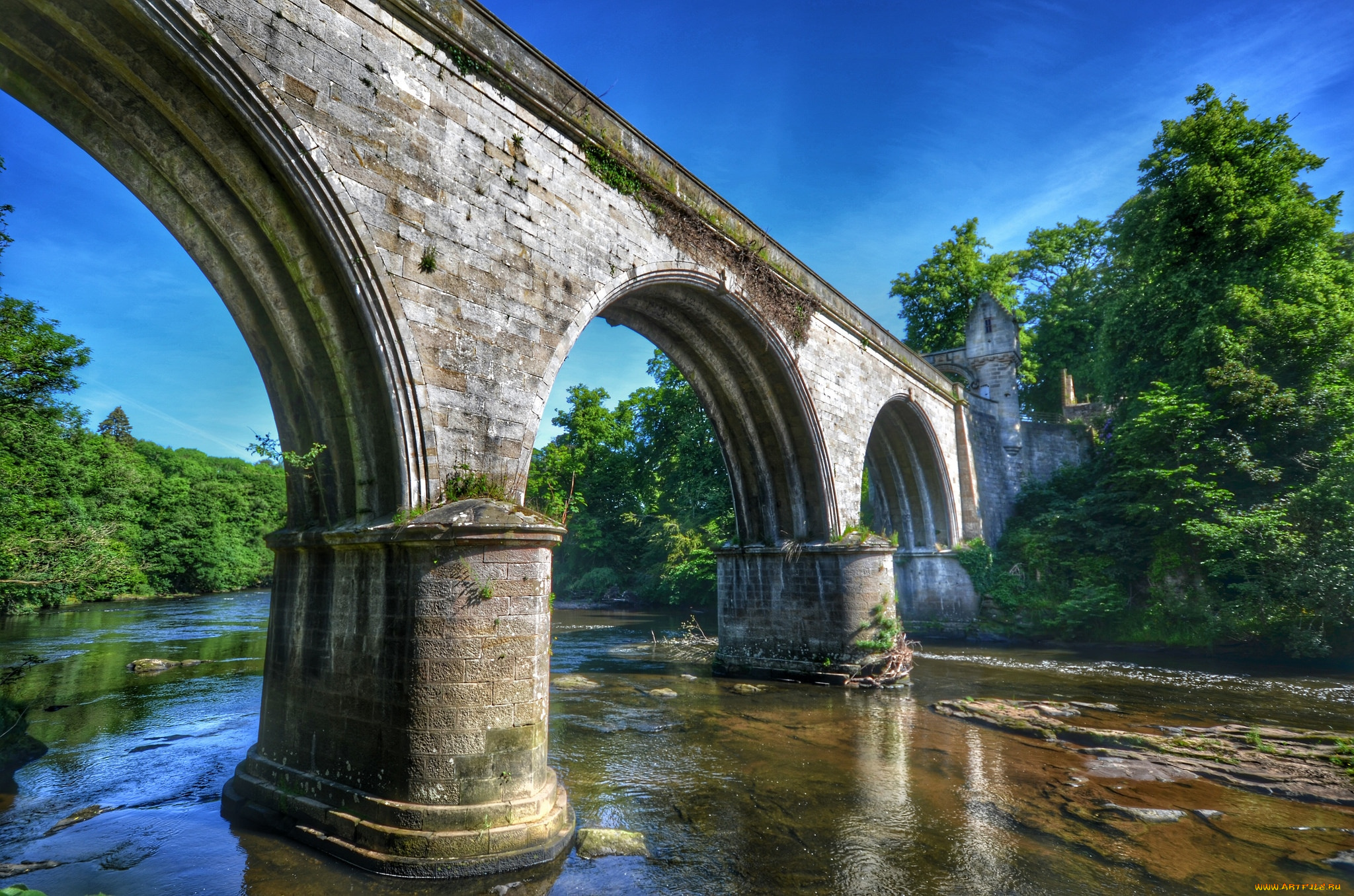 города, -, мосты, река