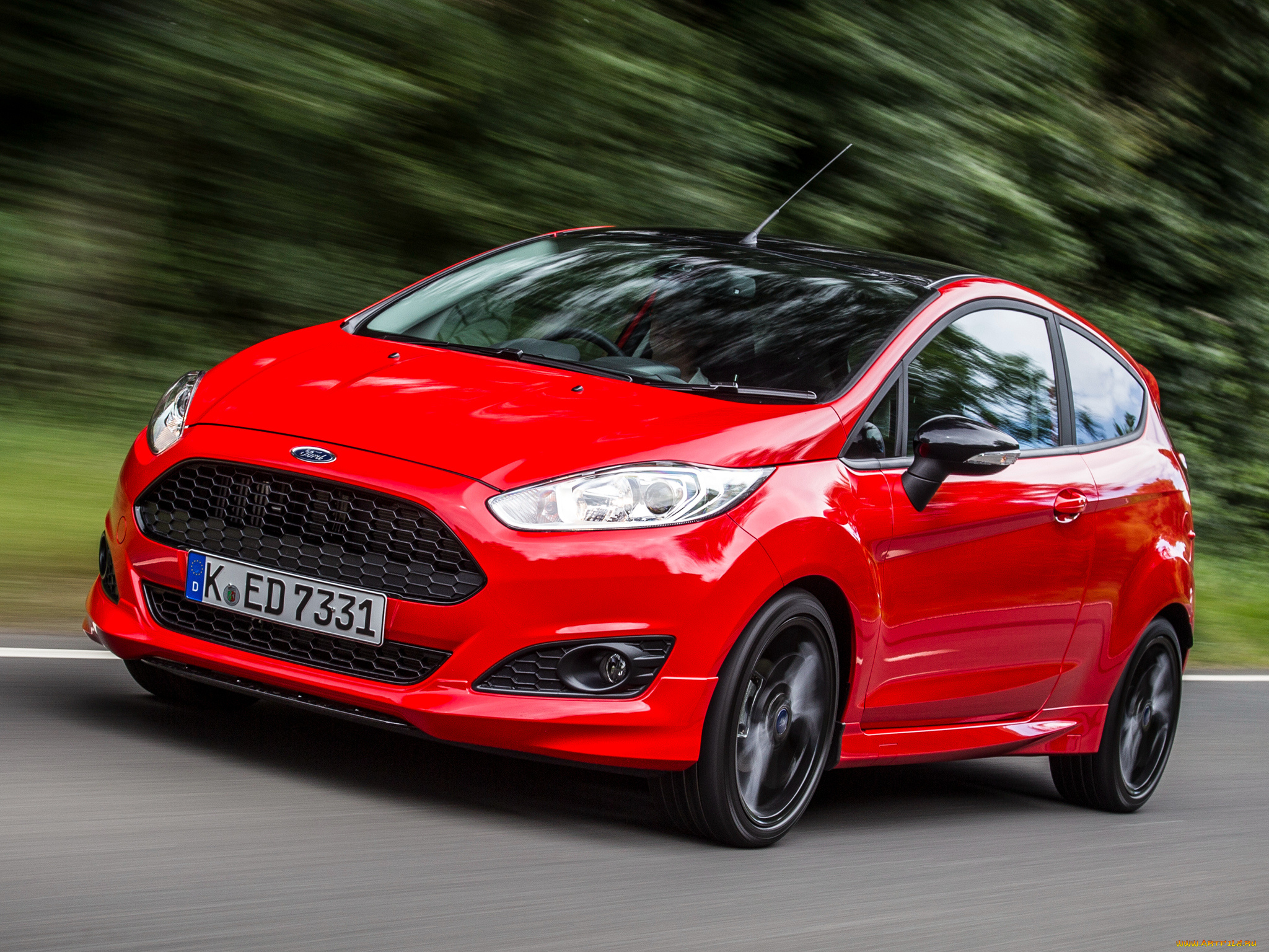 автомобили, ford, fiesta, zetec, s, red, 2014г, красный