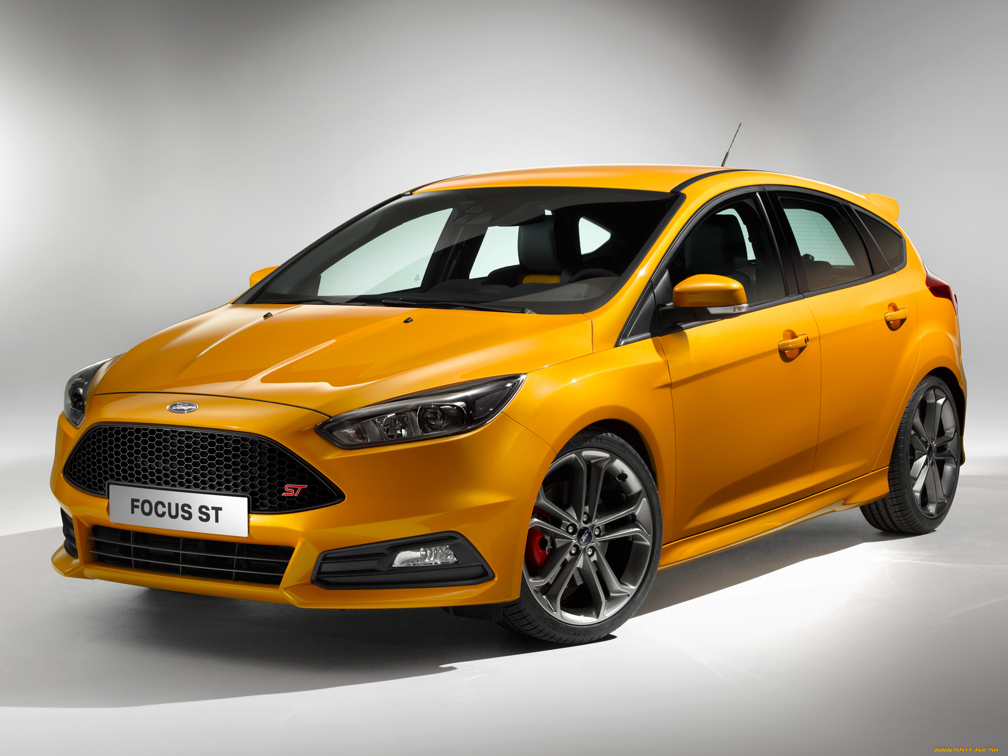 автомобили, ford, focus, st, 2014г, желтый
