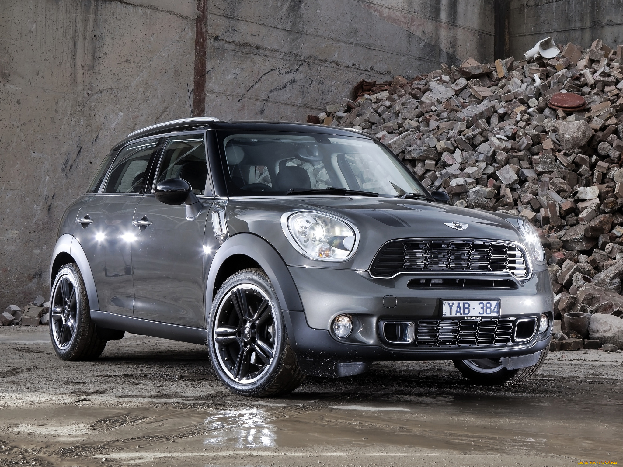 автомобили, mini, cooper, s, countryman, all4, au-spec, r60, серый