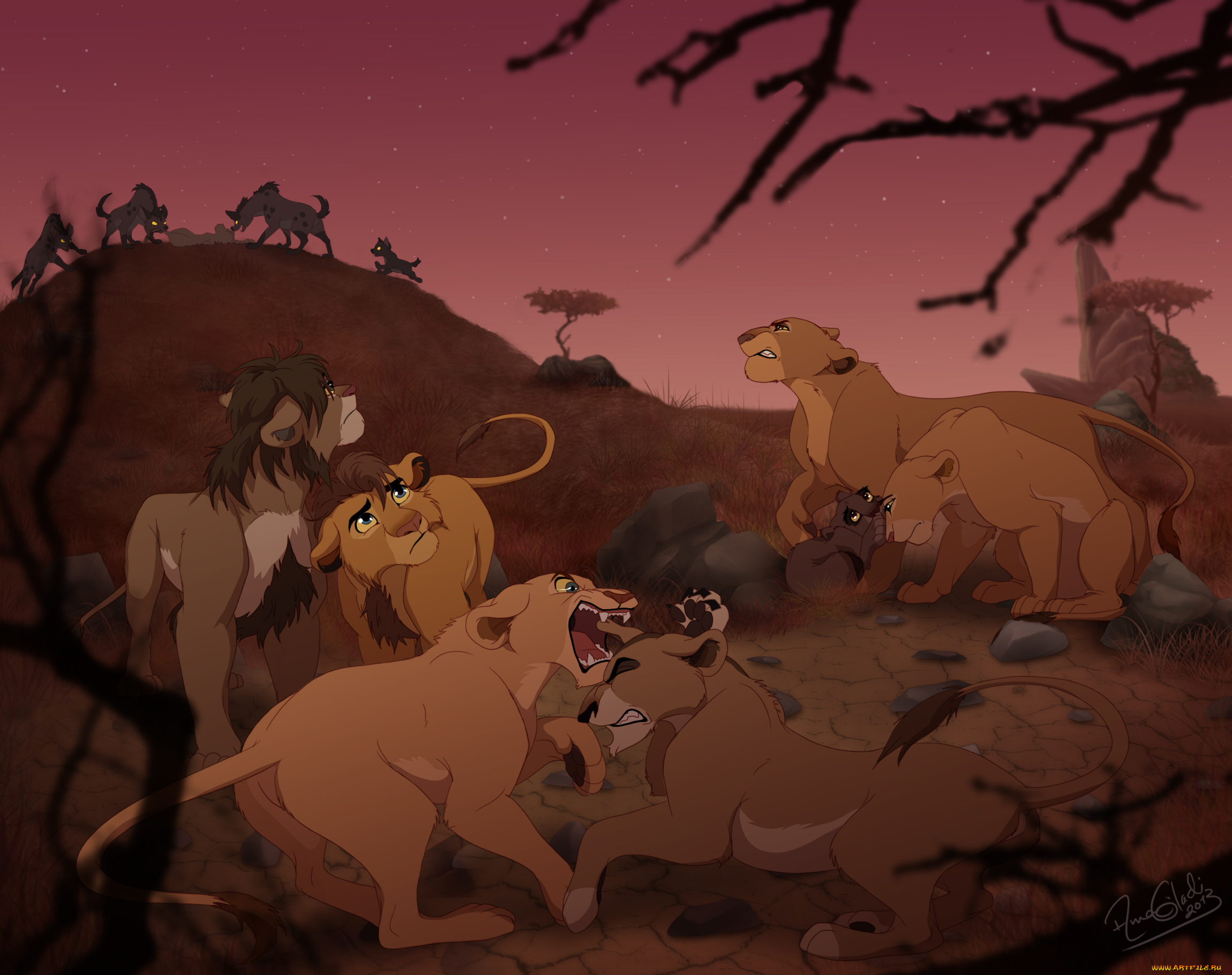 рисованные, животные, , сказочные, , мифические, прайд