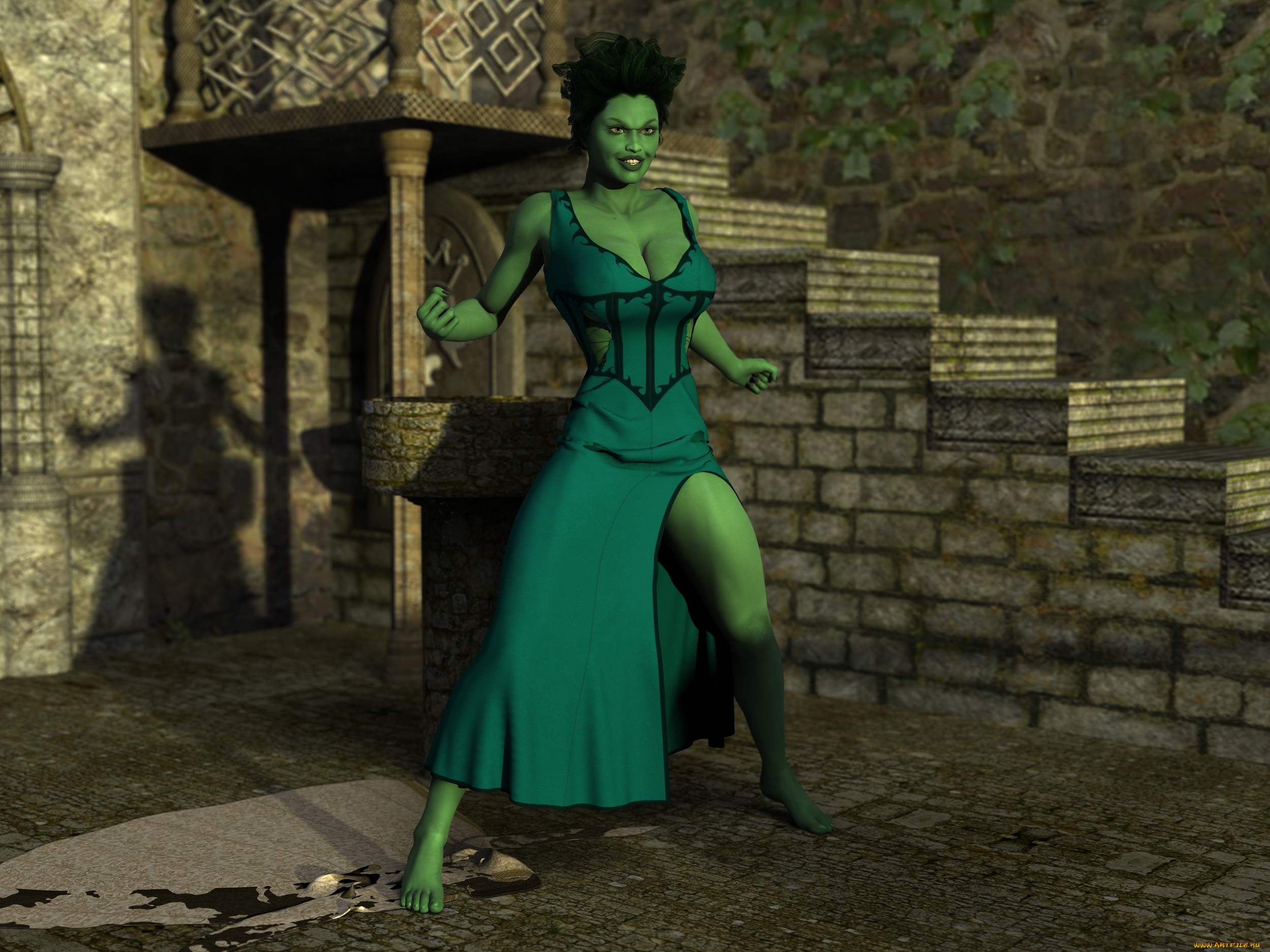 damn, 3д, графика, существа, , creatures, улыбка, халк