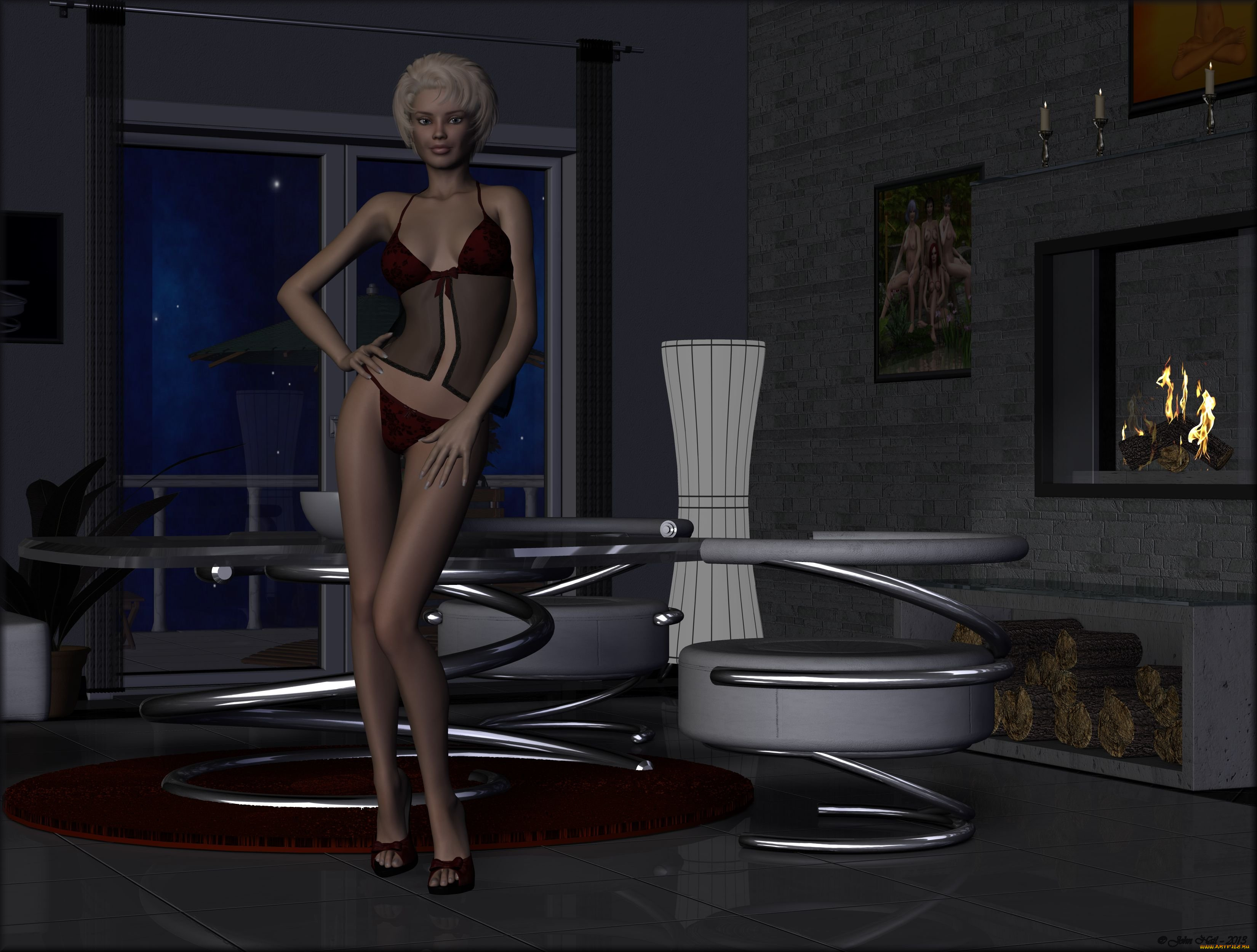 3д, графика, люди, , people, взгляд, девушка