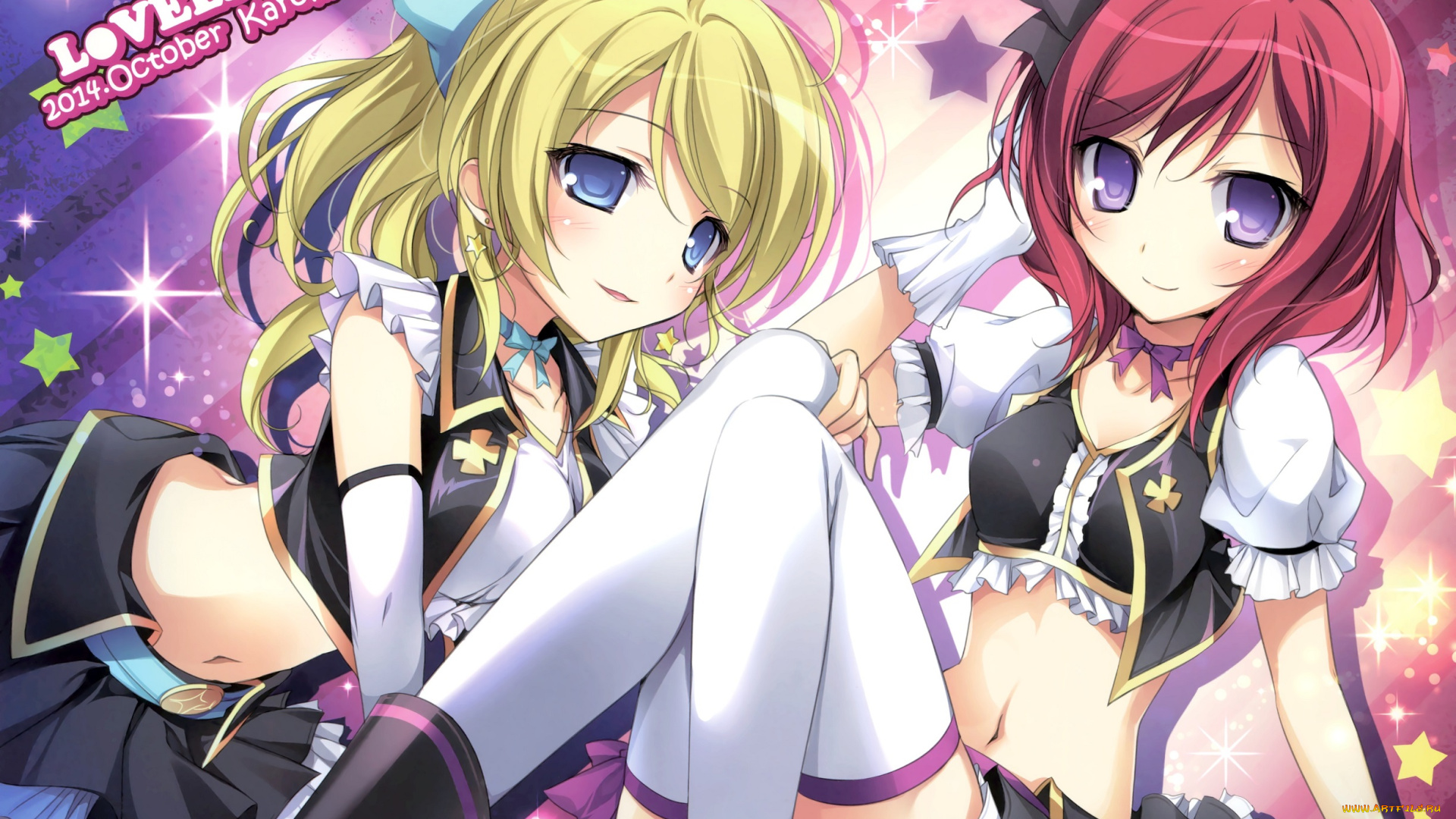 аниме, love, live, , school, idol, project, karory, love, live, school, idol, project, арт, nishikino, maki, ayase, eri, девочки