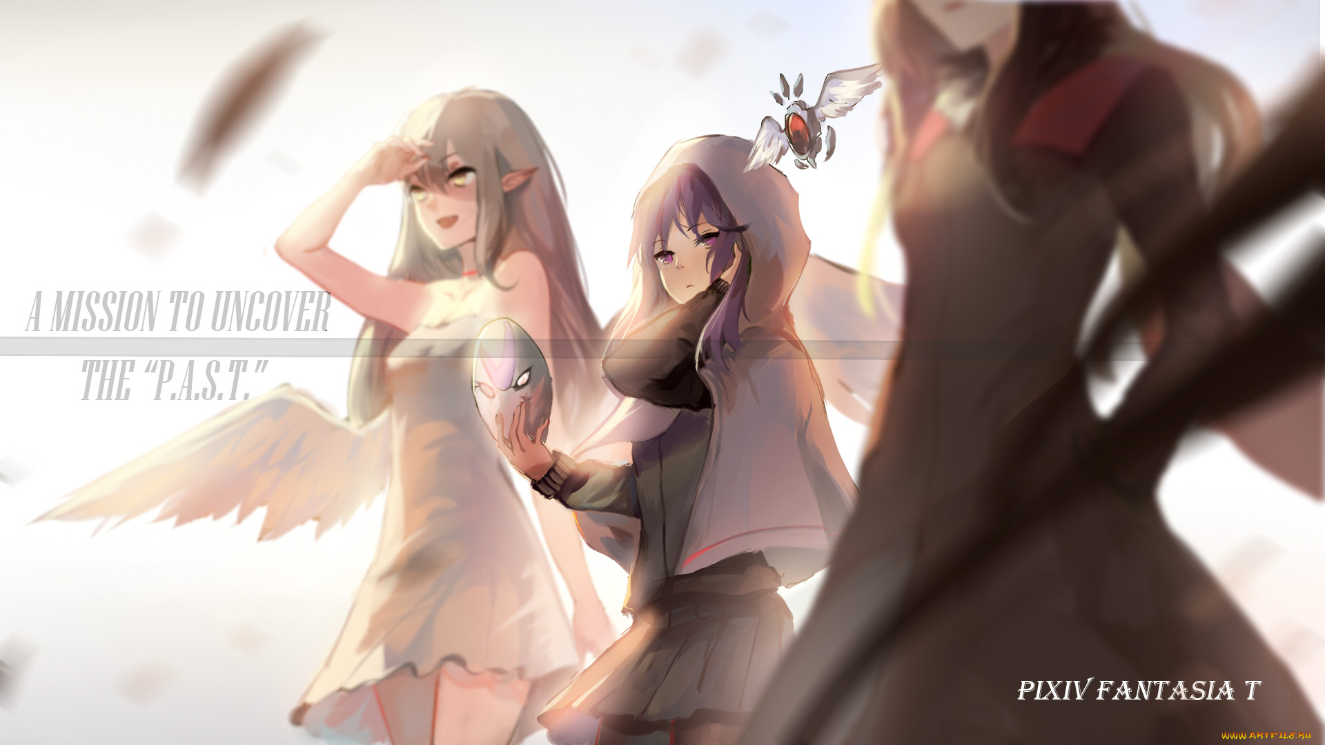 аниме, pixiv, fantasia, pixiv, fantasia, sishenfan, арт, девушки, эльфы