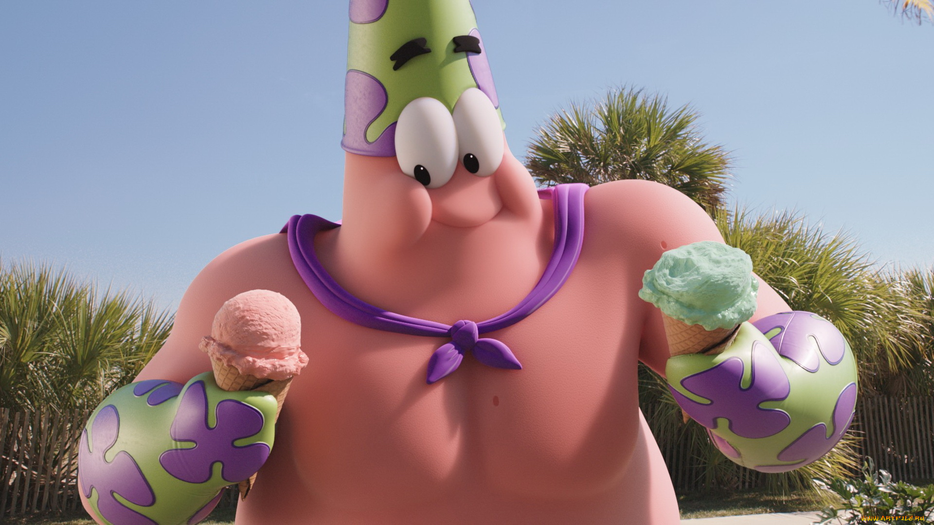 кино, фильмы, the, spongebob, movie, , sponge, out, of, water, фон, персонаж