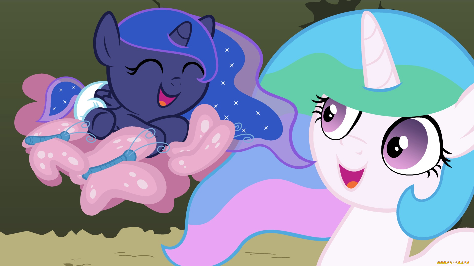 мультфильмы, my, little, pony, пони, фон