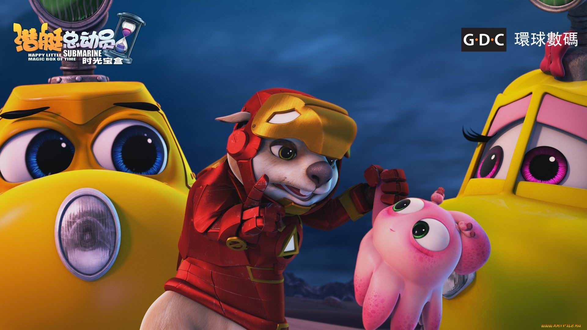 submarine, story, 5, мультфильмы, -unknown, , разное, осьминог, бобр, субмарины