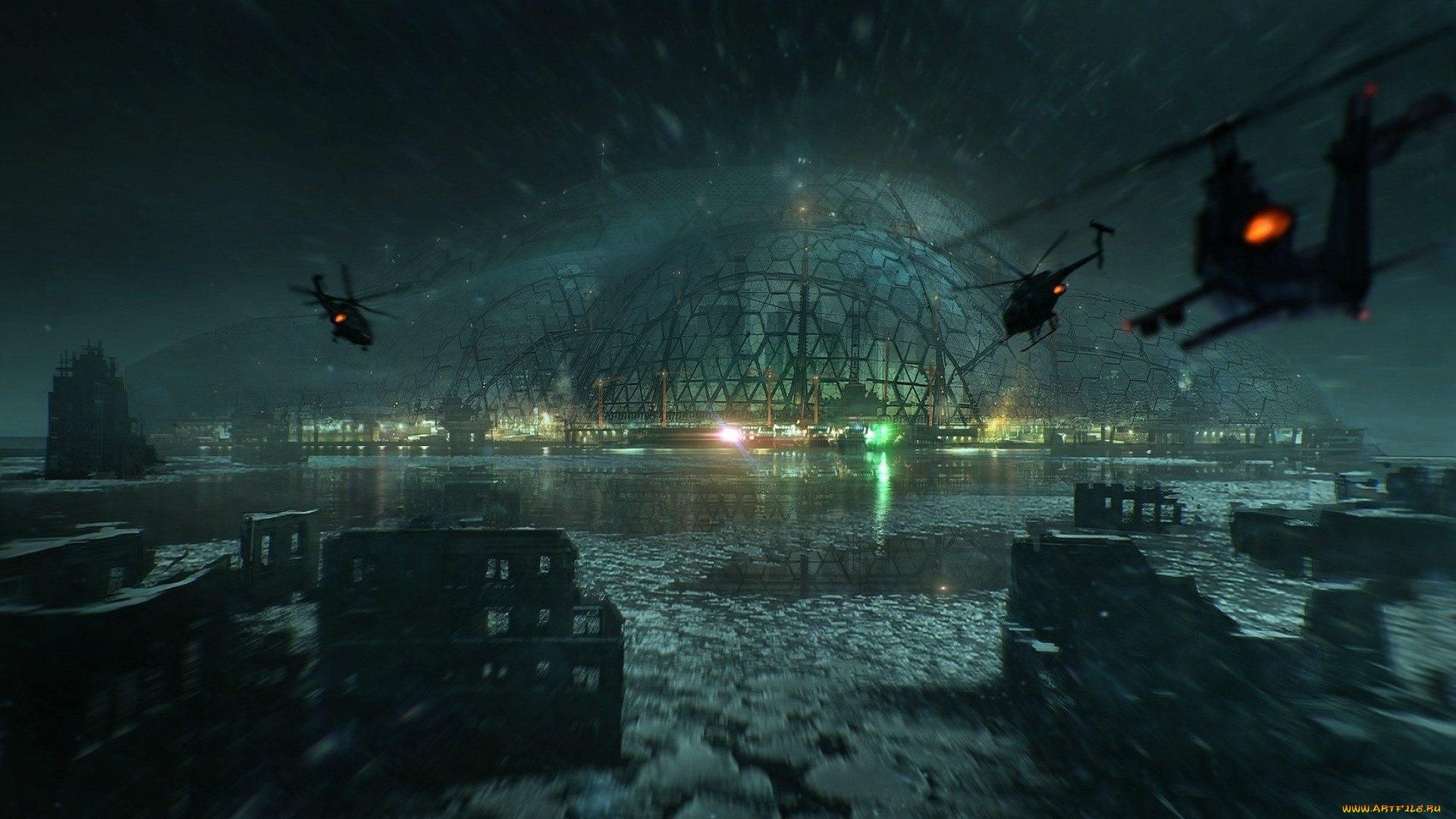 видео, игры, crysis, 3, вертолеты