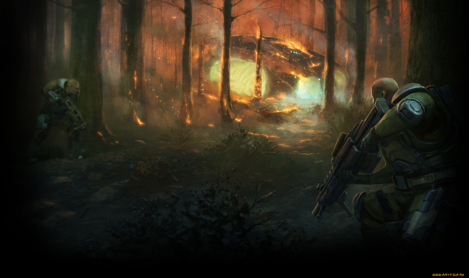 xcom, , enemy, unknown, видео, игры, unknown, enemy, игра, steam, огонь, лес, forest