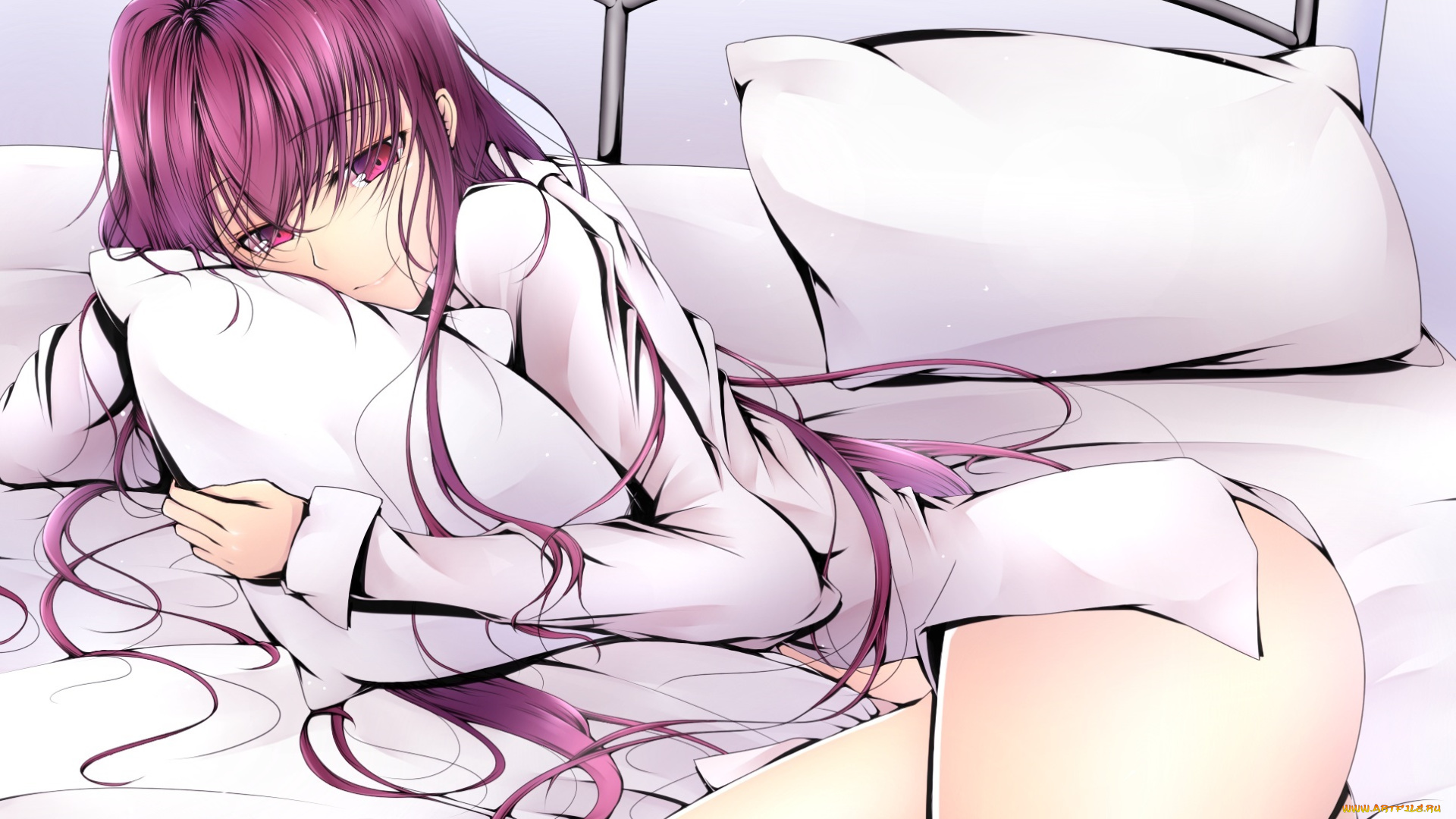 аниме, fate, stay, night, девушка