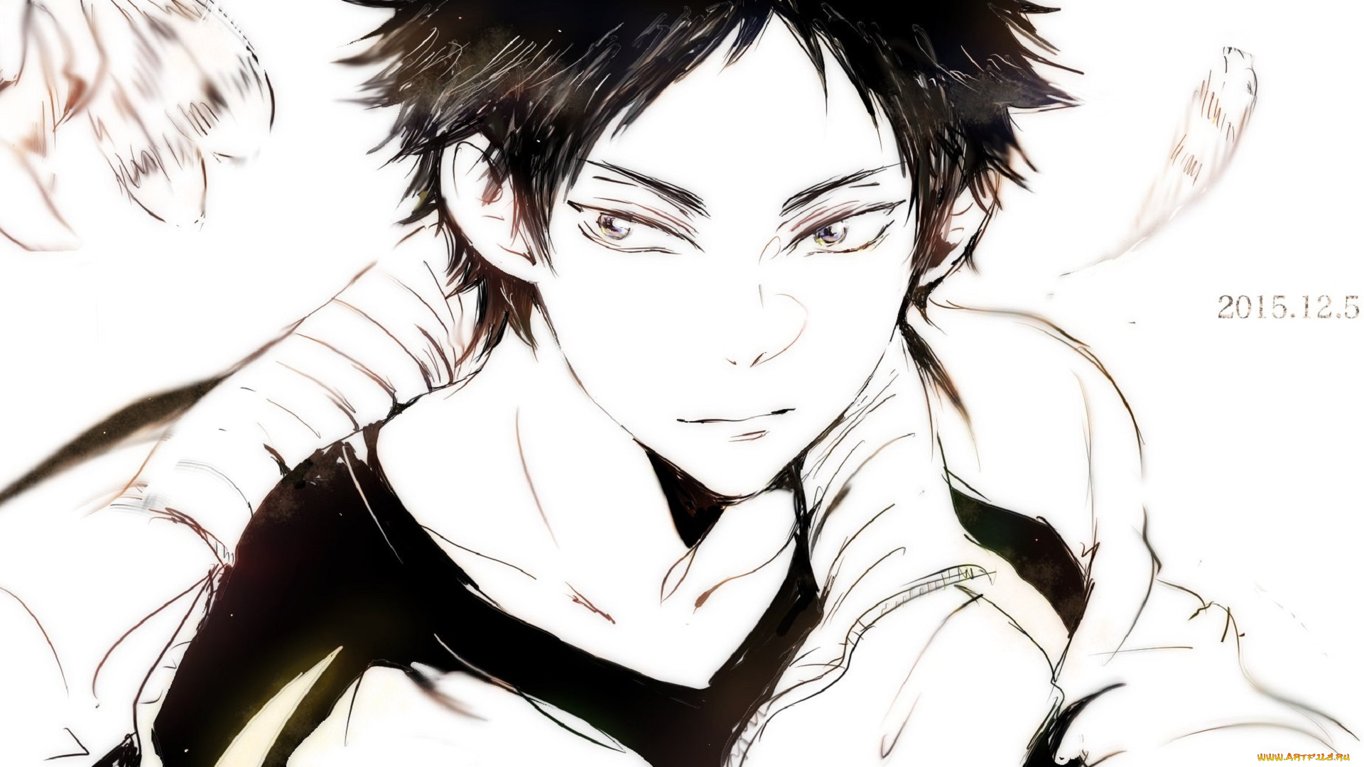 аниме, haikyuu, парень