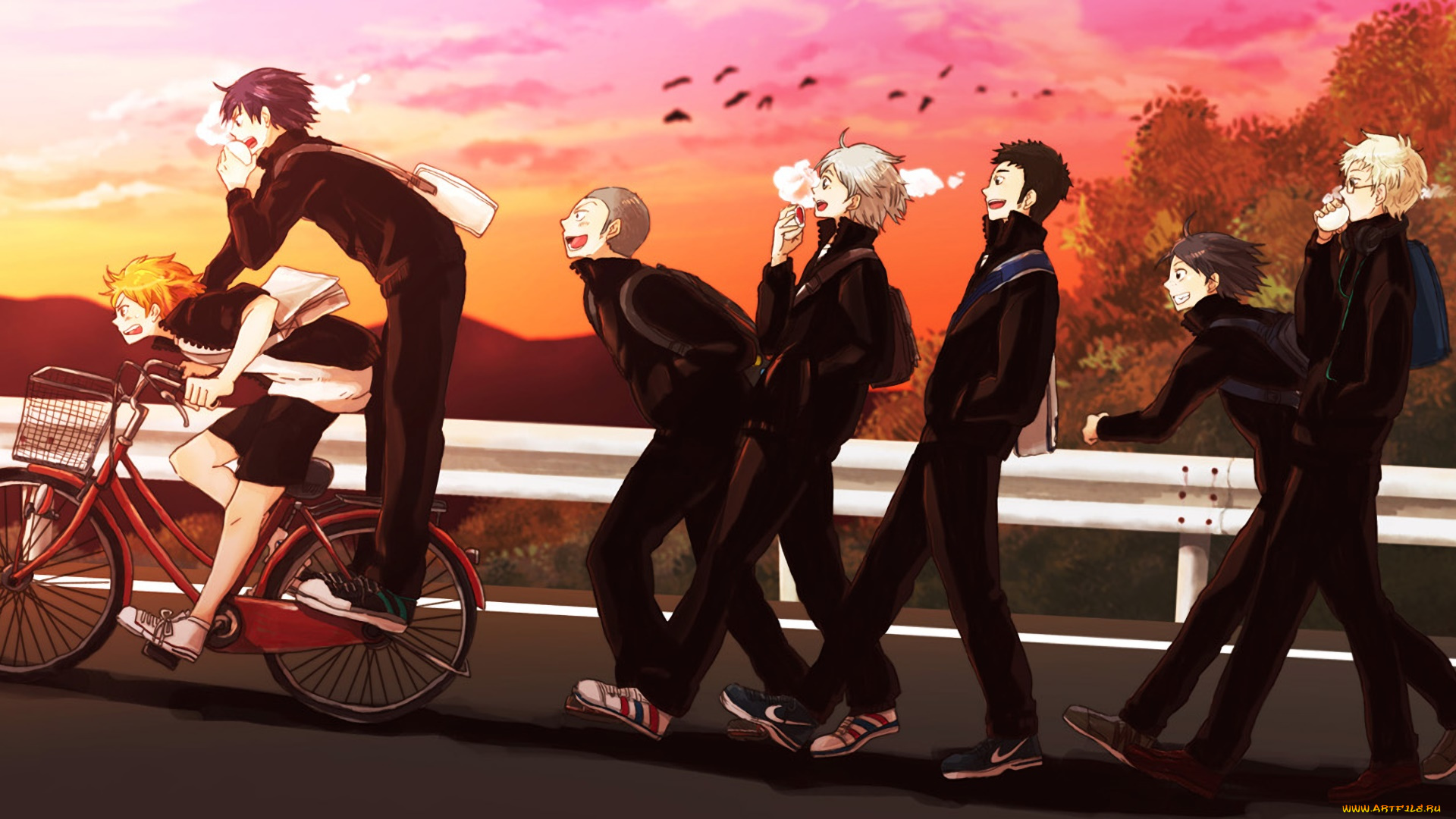 аниме, haikyuu, персонажи