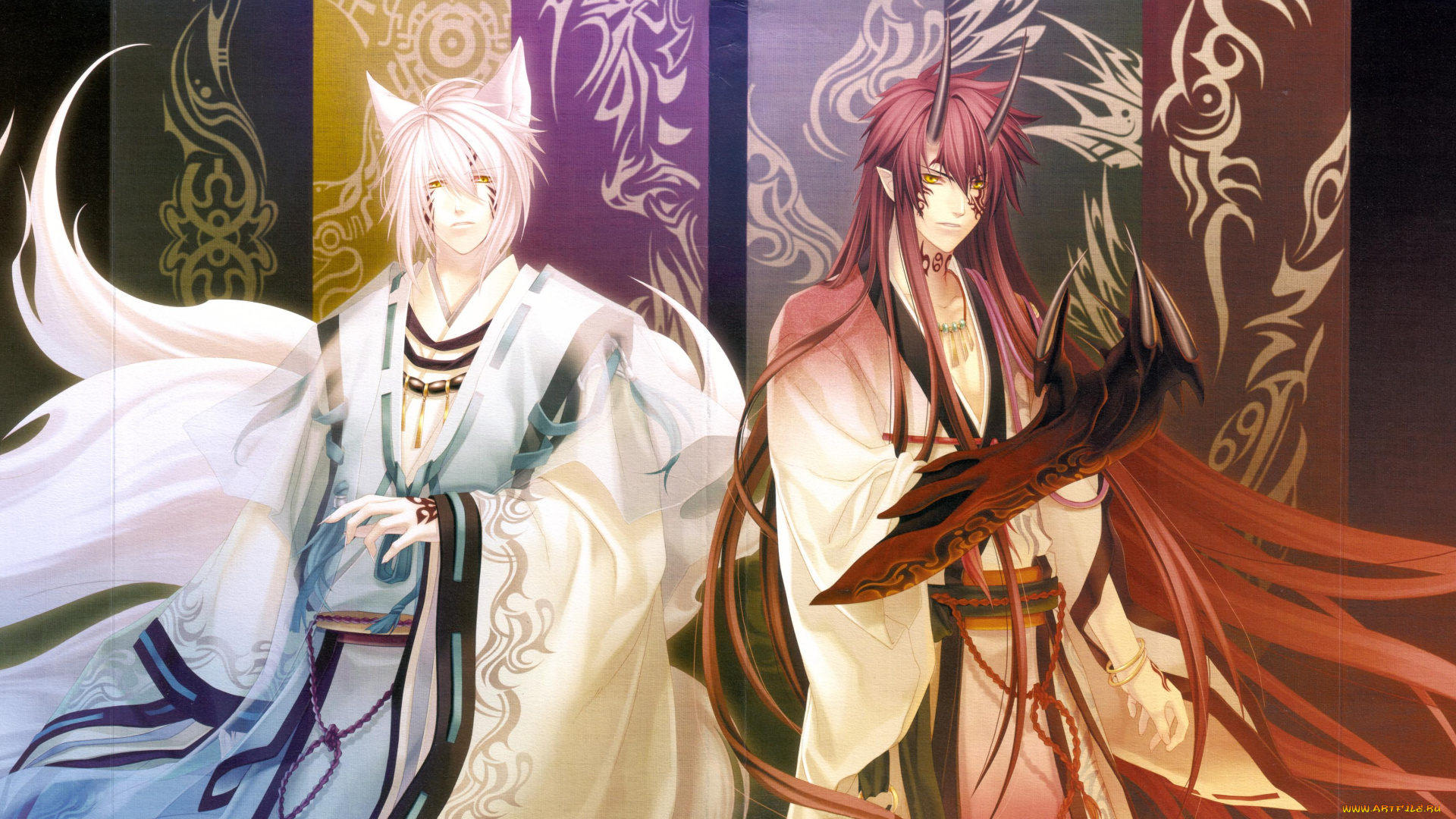 аниме, hiiro, no, kakera, парни