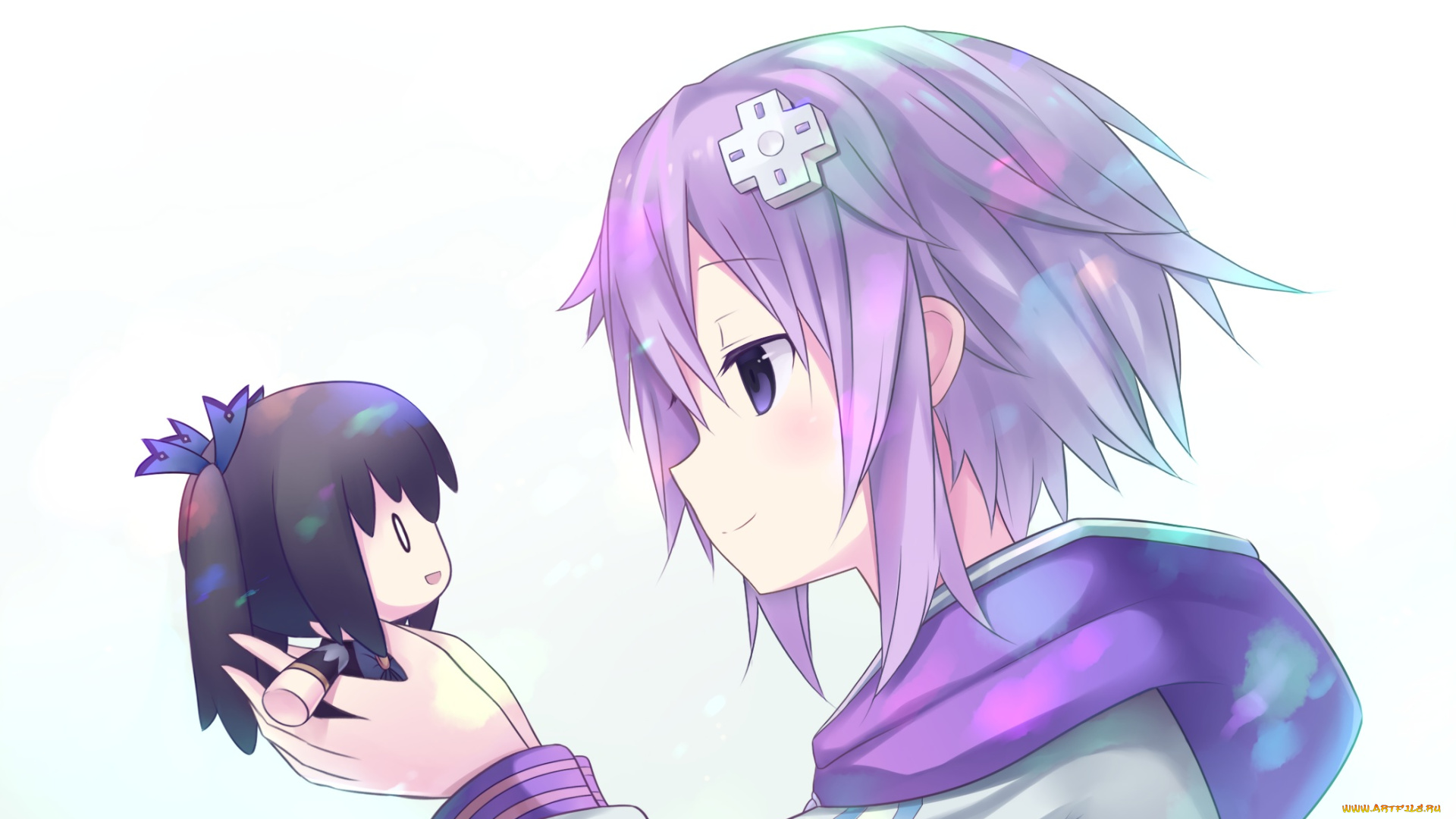 аниме, hyperdimension, neptunia, девочка