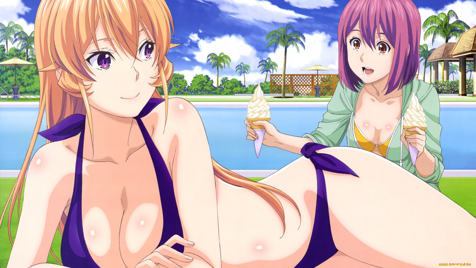 аниме, shokugeki, no, soma, девушки