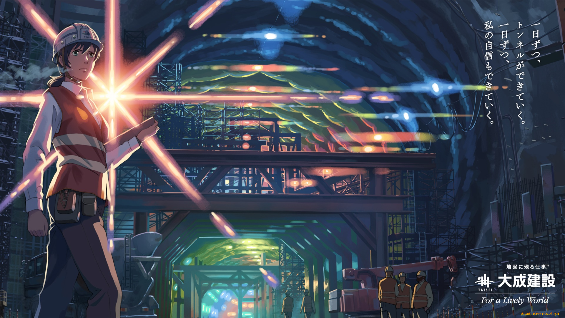 аниме, unknown, , другое, девушка, взгляд, фон