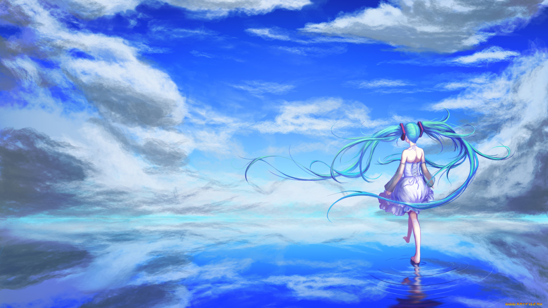 аниме, vocaloid, hatsune, miku