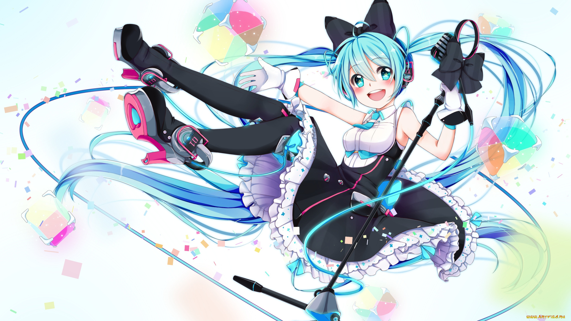 аниме, vocaloid, hatsune, miku