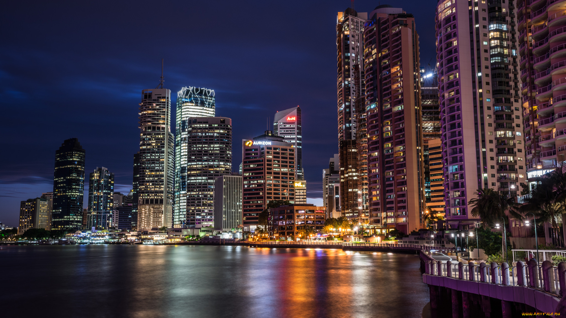 brisbane, city, города, брисбен, , австралия, деловой, центр