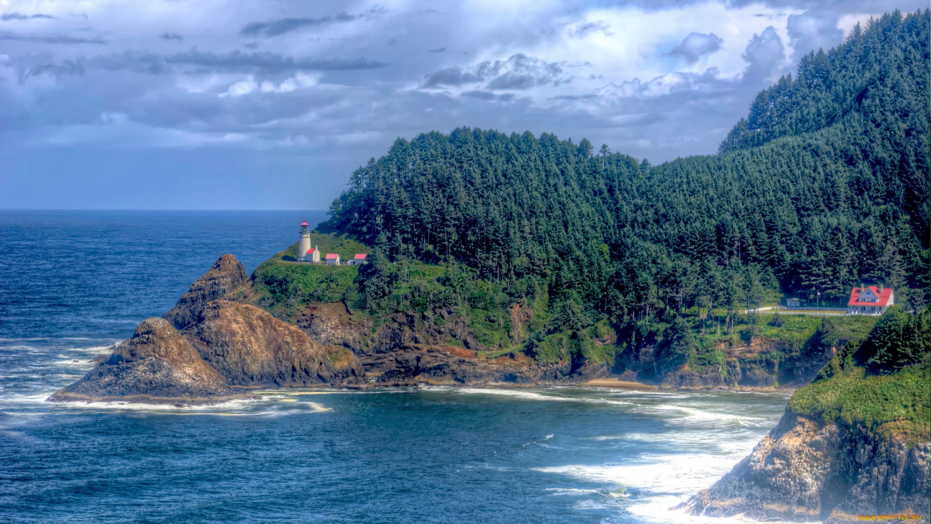 природа, маяки, маяк, побережье