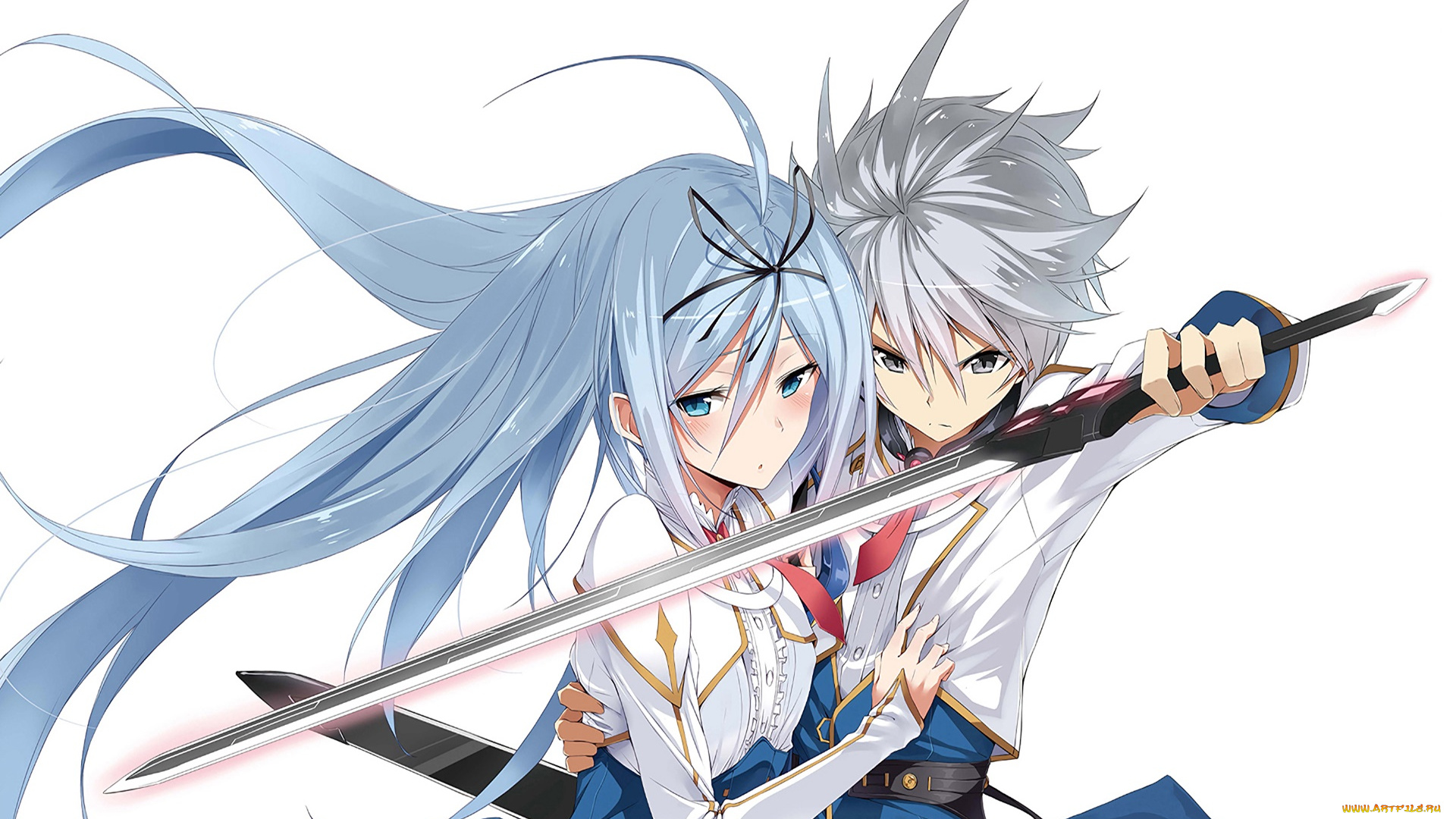 undefeated, bahamut, chronicle, аниме, saijaku, muhai, no, bahamut, фон, взгляд, девушки