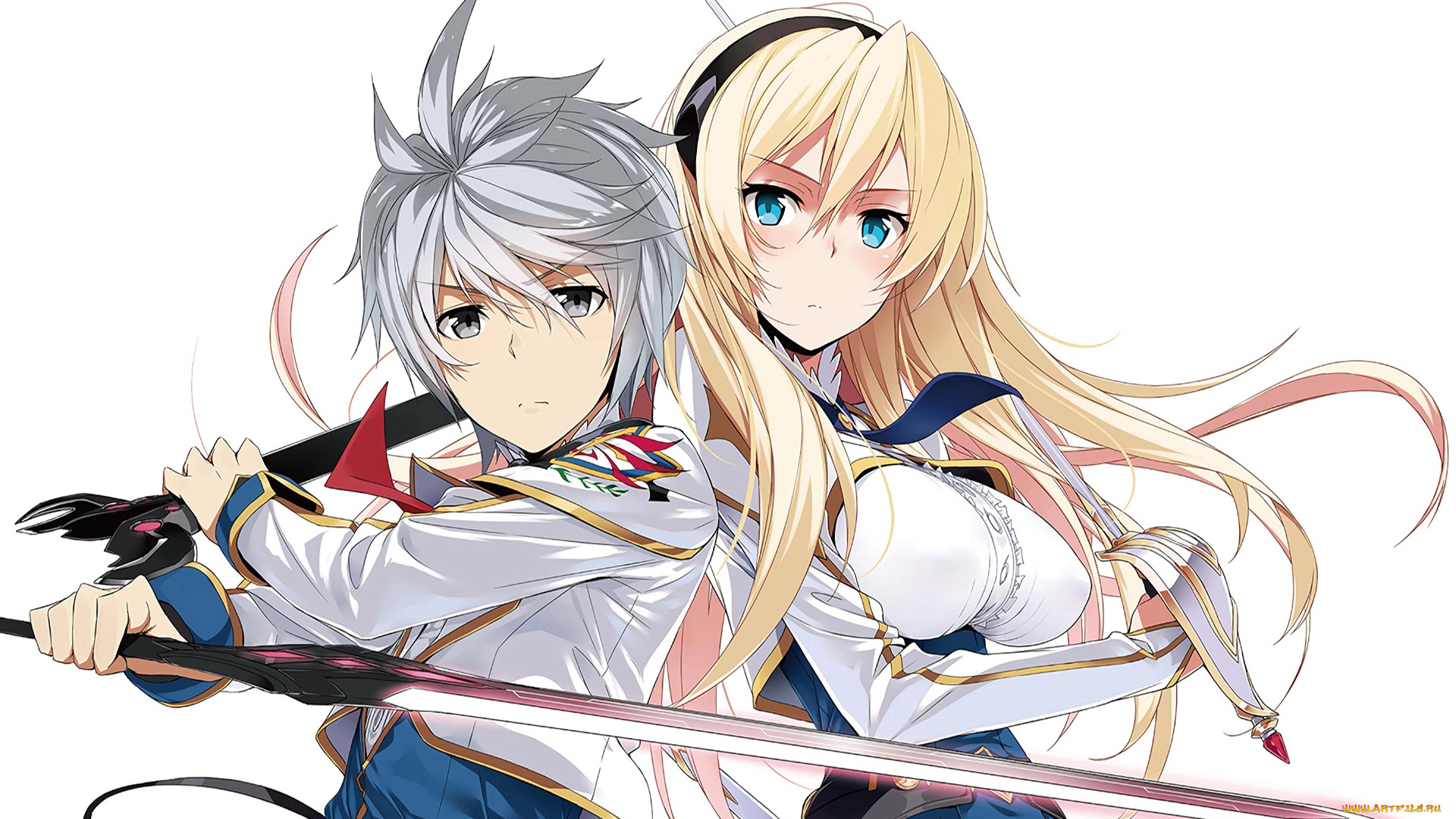 undefeated, bahamut, chronicle, аниме, saijaku, muhai, no, bahamut, взгляд, девушки, фон