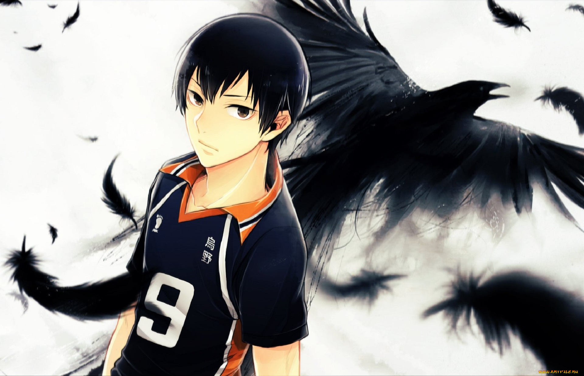 аниме, haikyuu, ворон, кагеяма, тобио