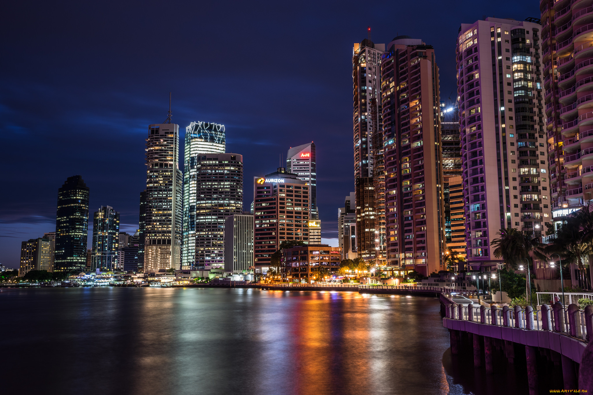 brisbane, city, города, брисбен, , австралия, деловой, центр