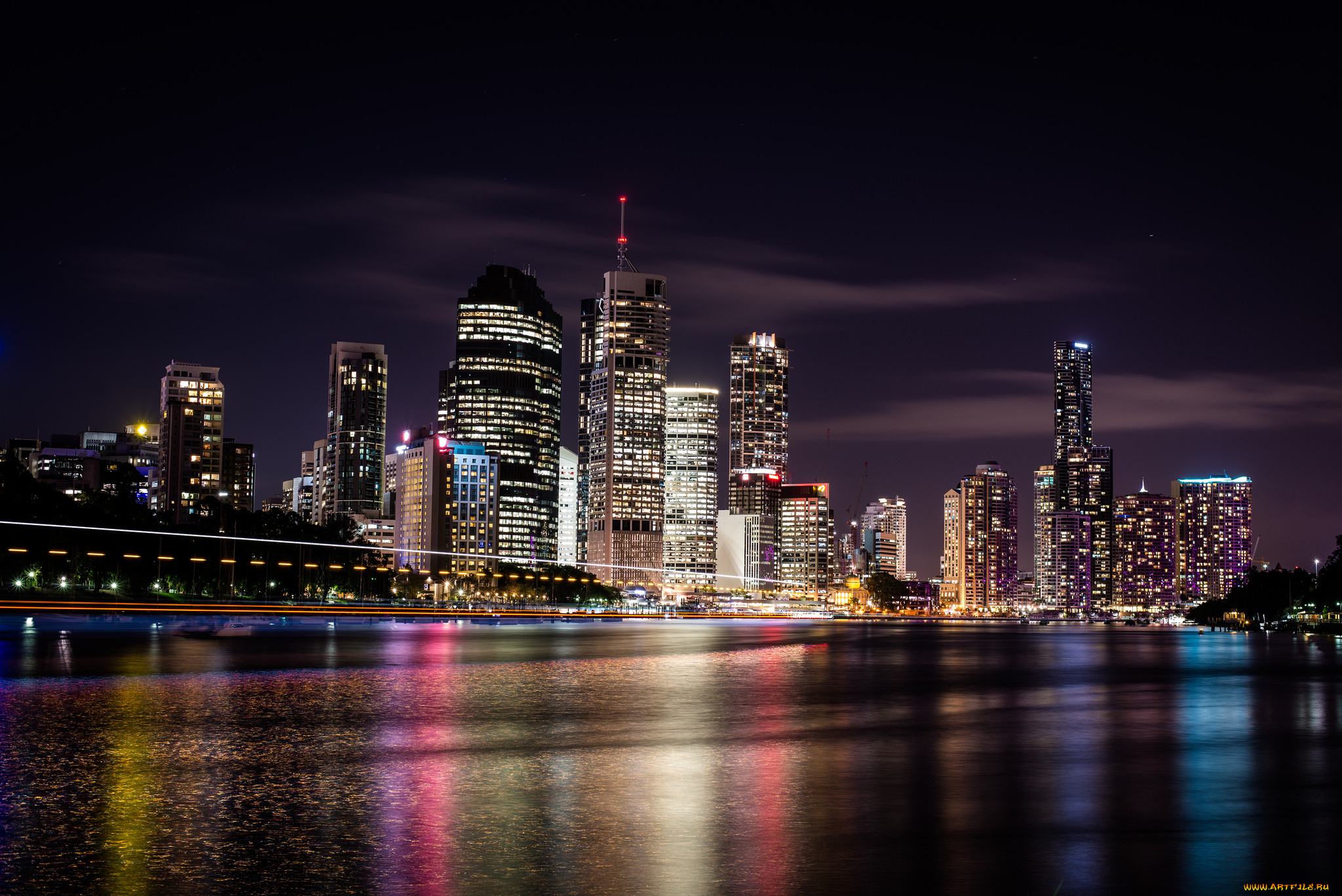 brisbane, city, города, брисбен, , австралия, деловой, центр