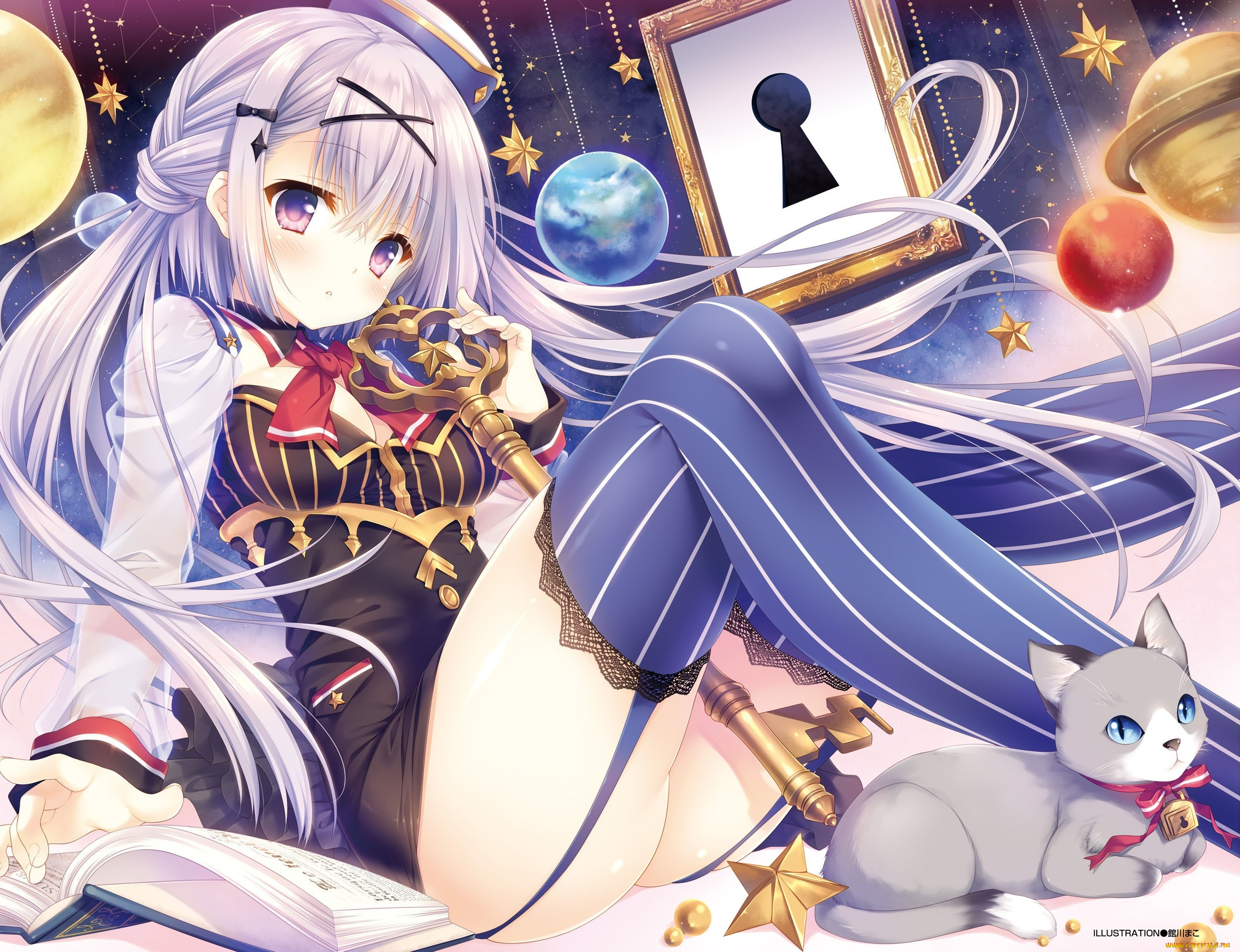 аниме, животные, , существа, девушка