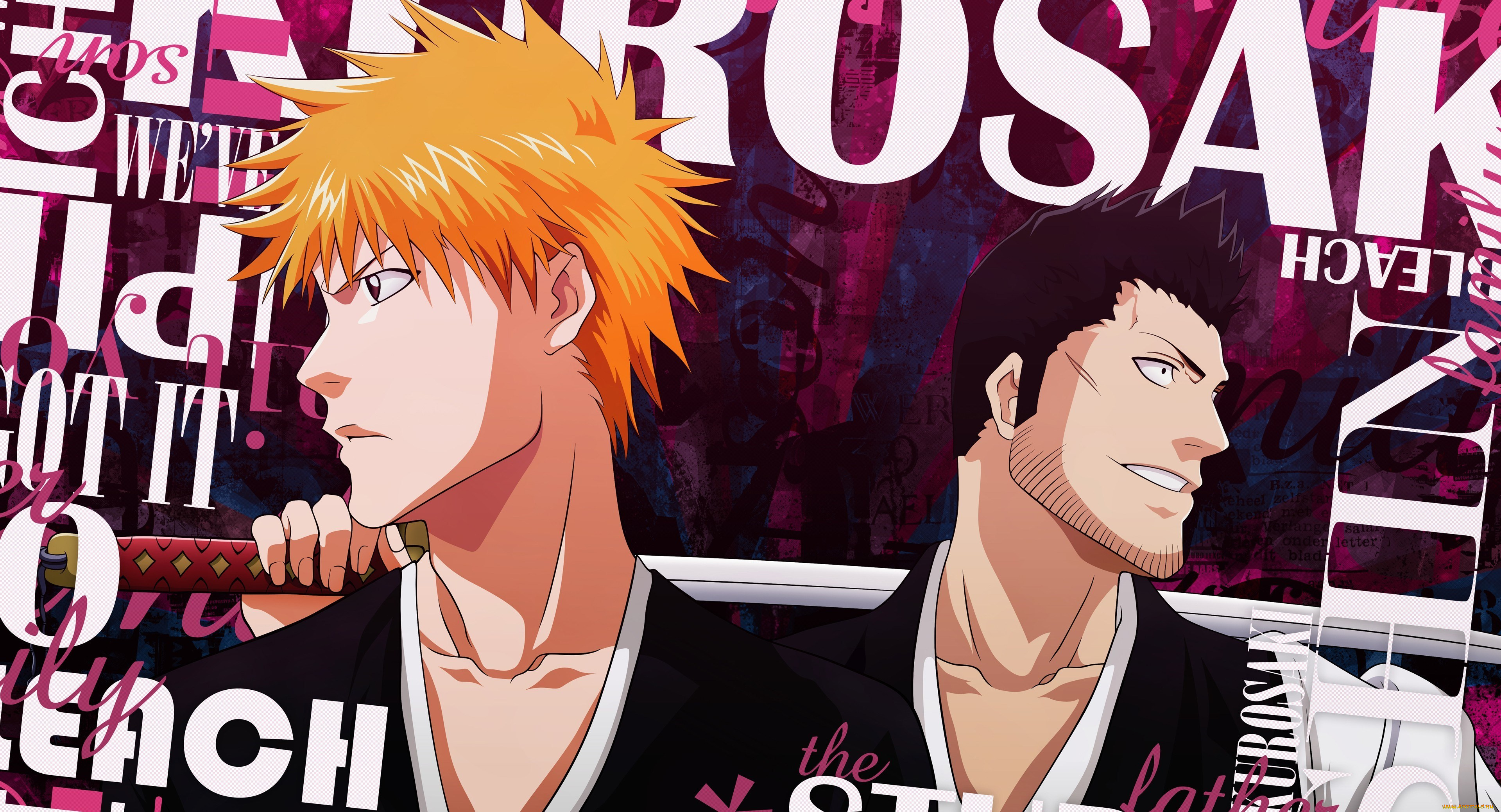 аниме, bleach, kurosaki, isshin, by, aladdin, ichigo