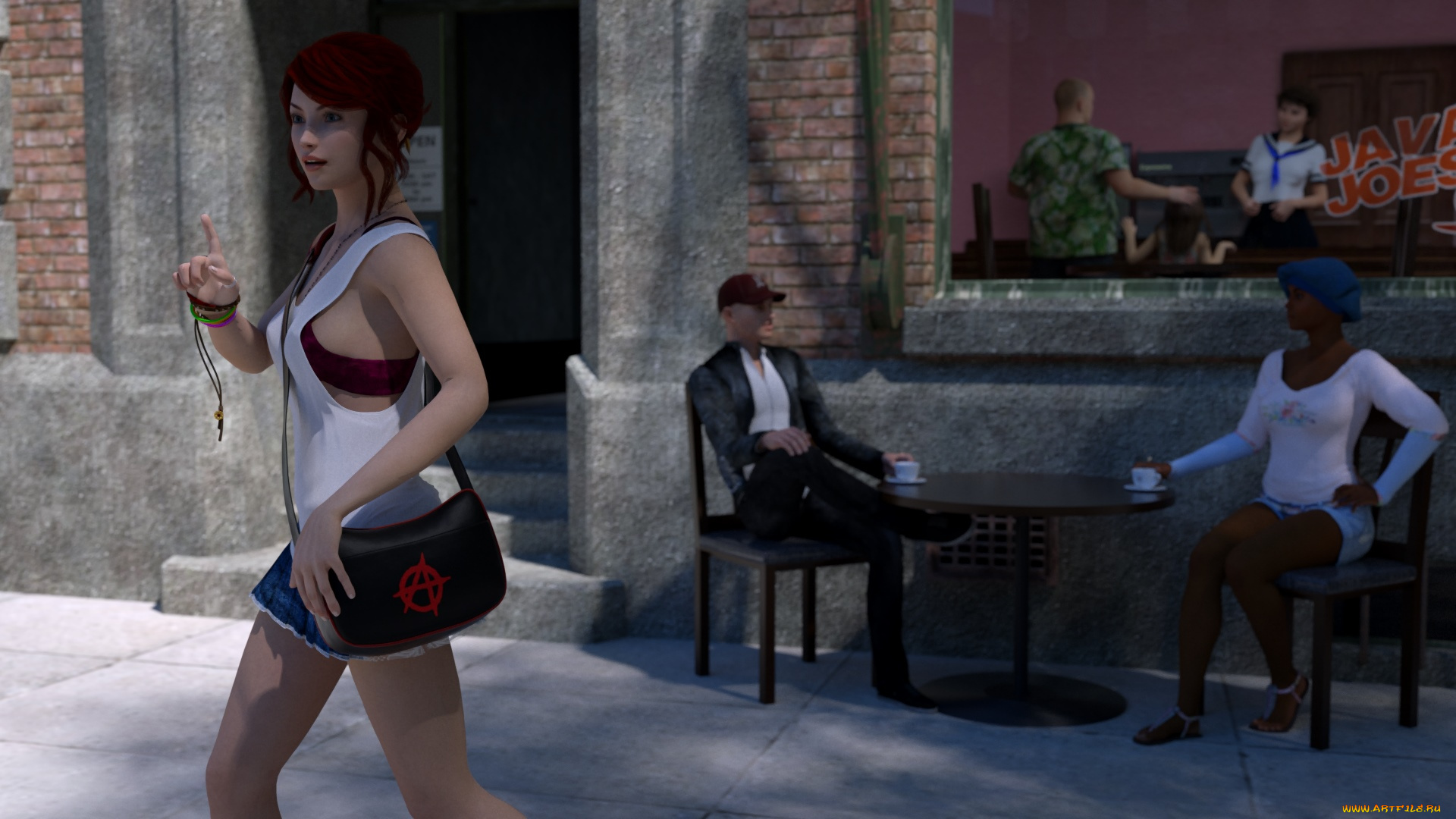 3д, графика, люди, , people, взгляд, девушка, фон