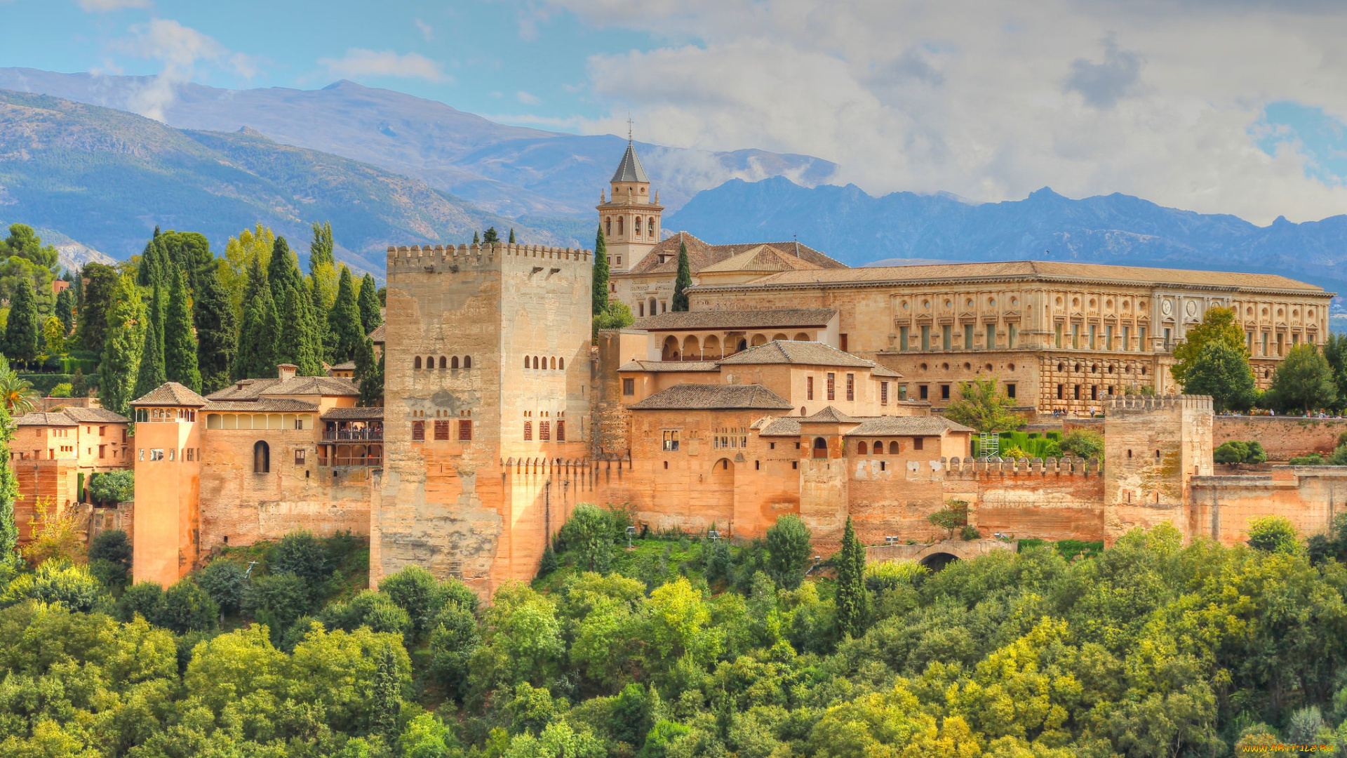 alhambra, granada, andalusia, города, -, дворцы, , замки, , крепости, фортпост