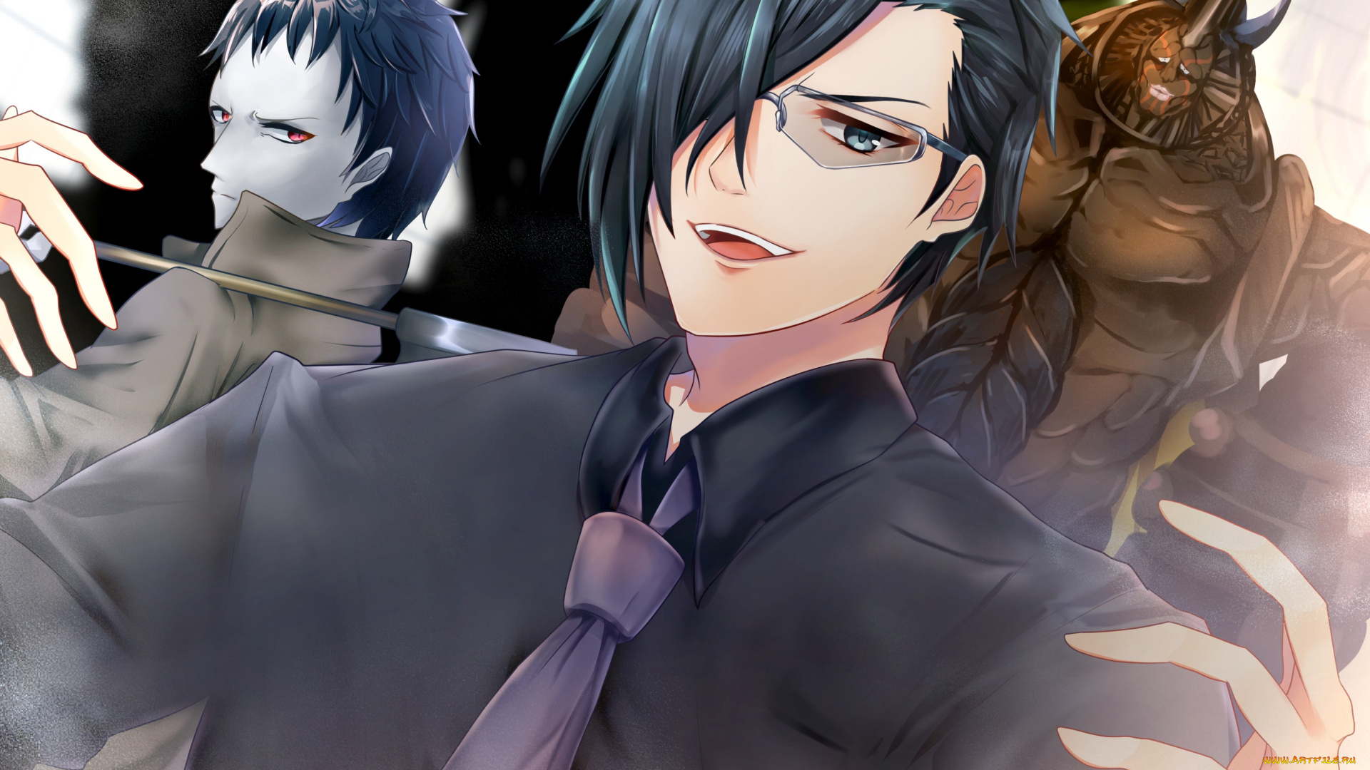 аниме, one, punch, man, парни