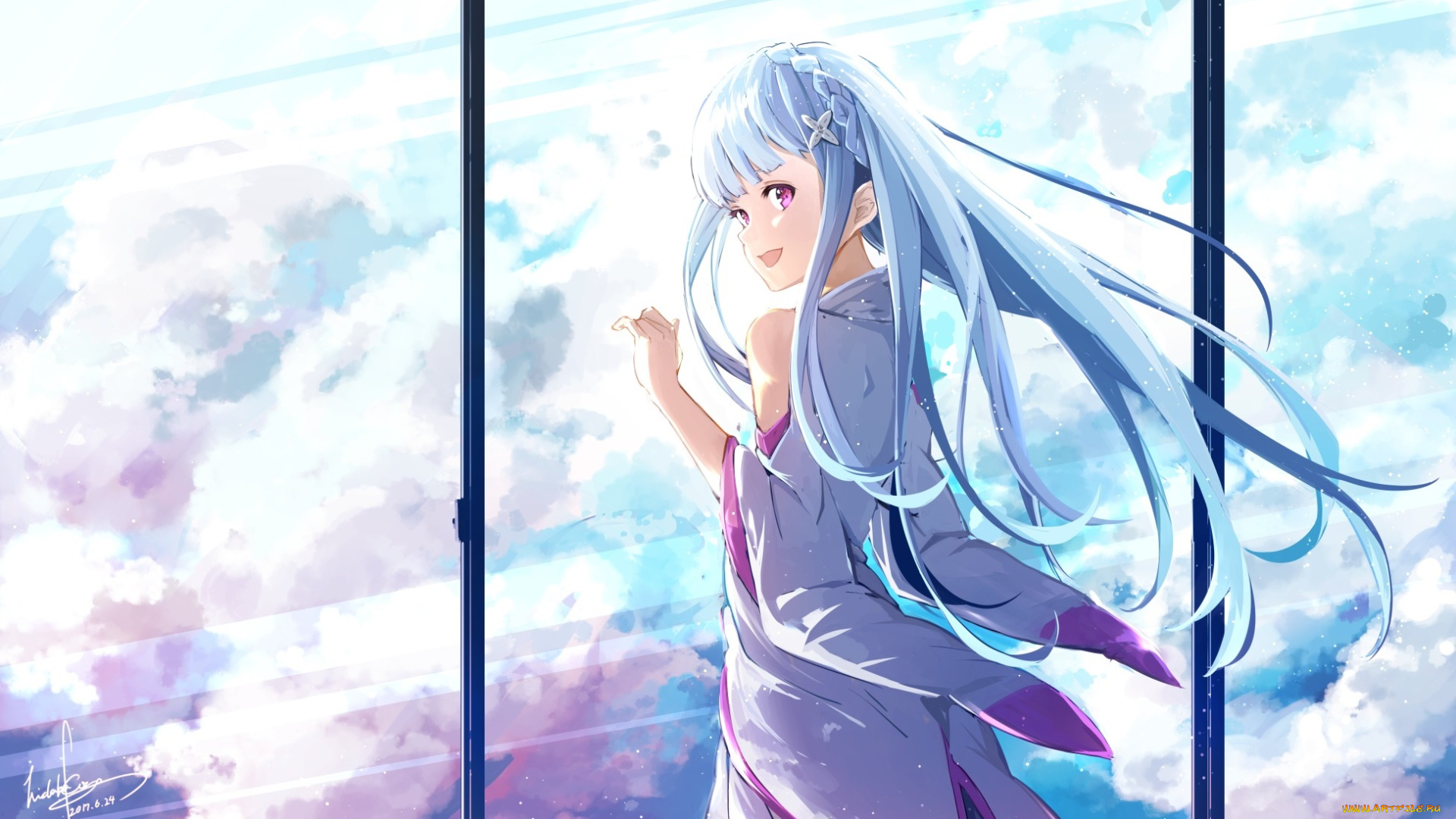 аниме, re, , zero, kara, hajimeru, isekai, seikatsu, emilia