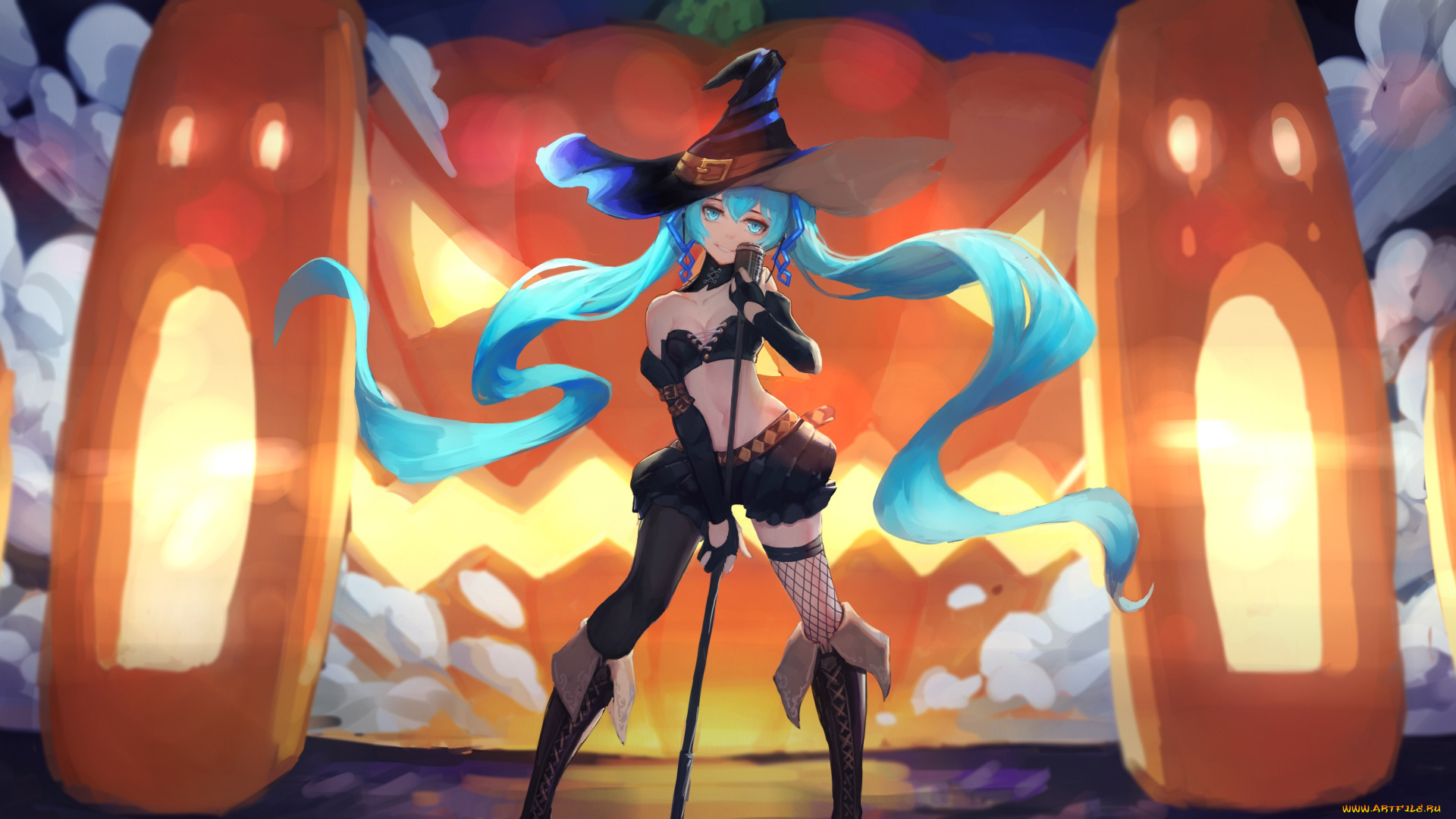 аниме, vocaloid, hatsune, miku