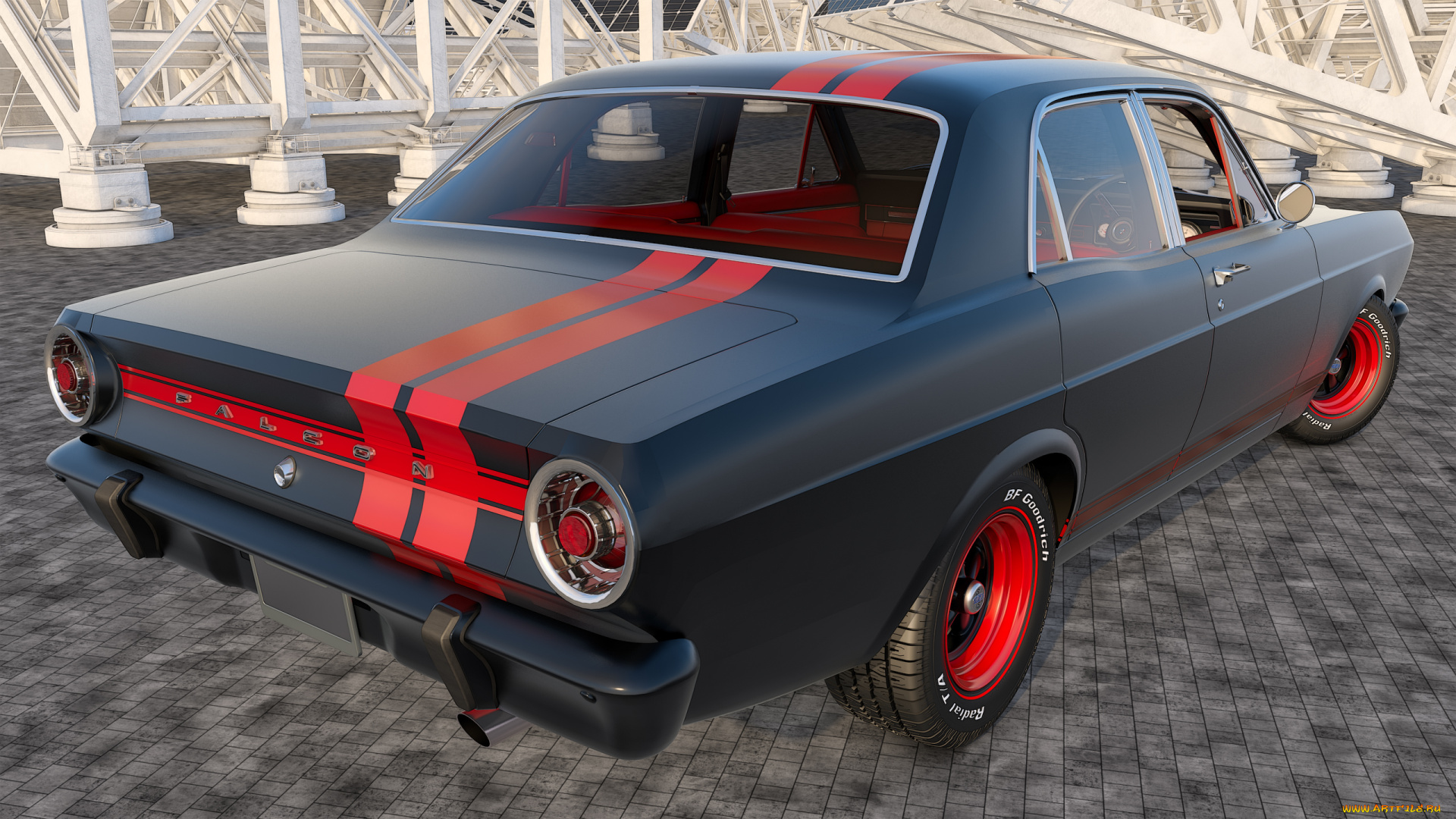 автомобили, 3д, фон, автомобиль