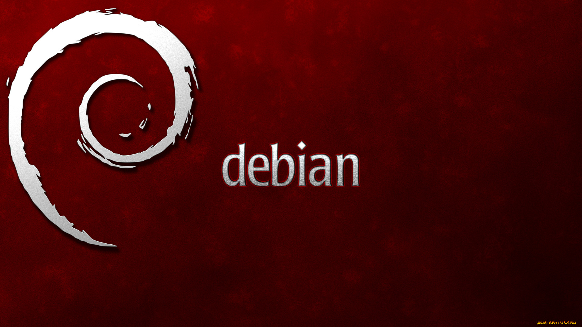 компьютеры, debian, фон, логотип