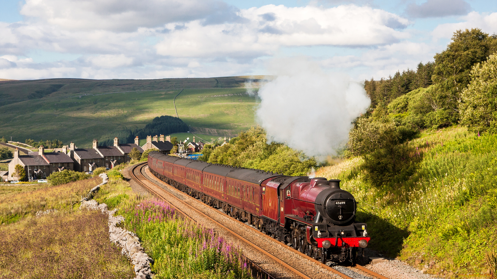 техника, паровозы, паровоз, рельсы