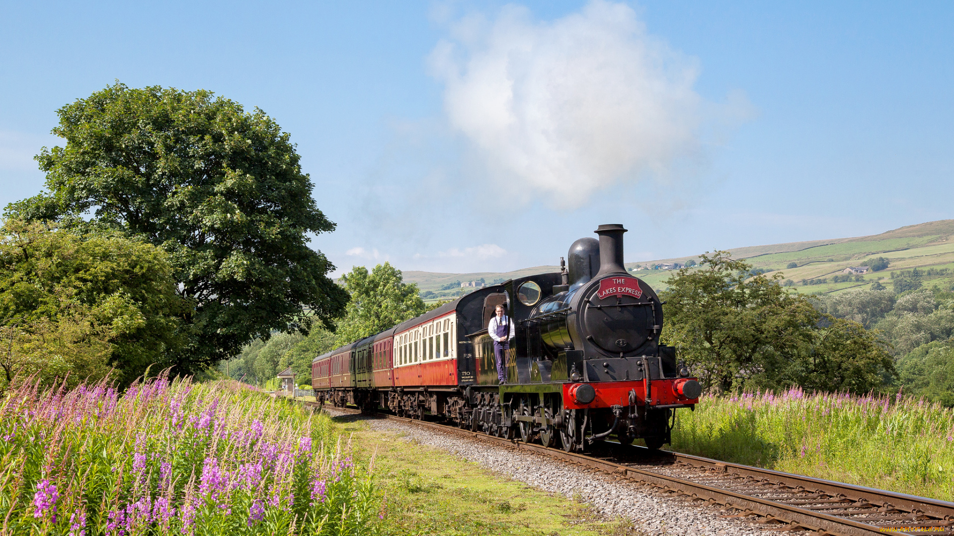 техника, паровозы, рельсы, паровоз