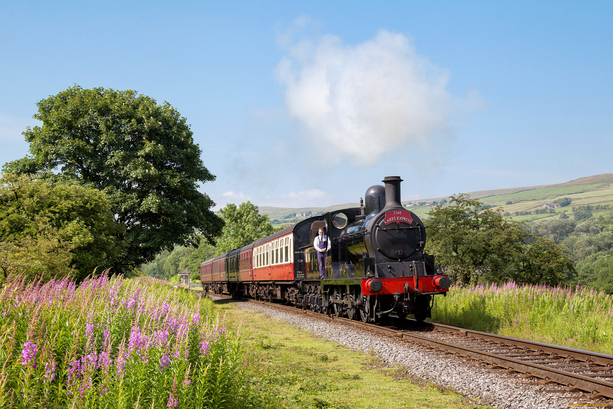 техника, паровозы, рельсы, паровоз