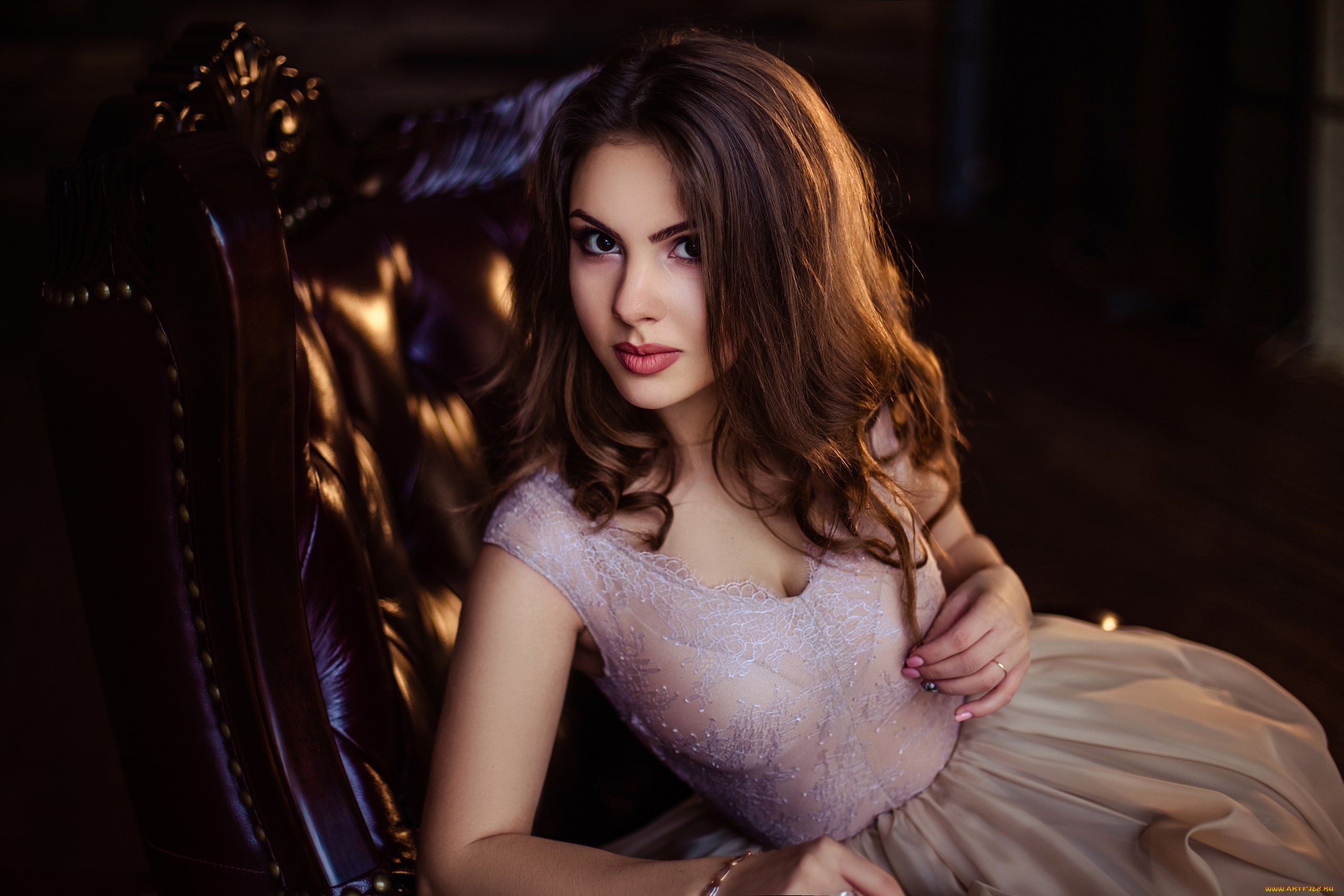 девушки, -unsort, , брюнетки, , шатенки, девушка, фон, взгляд