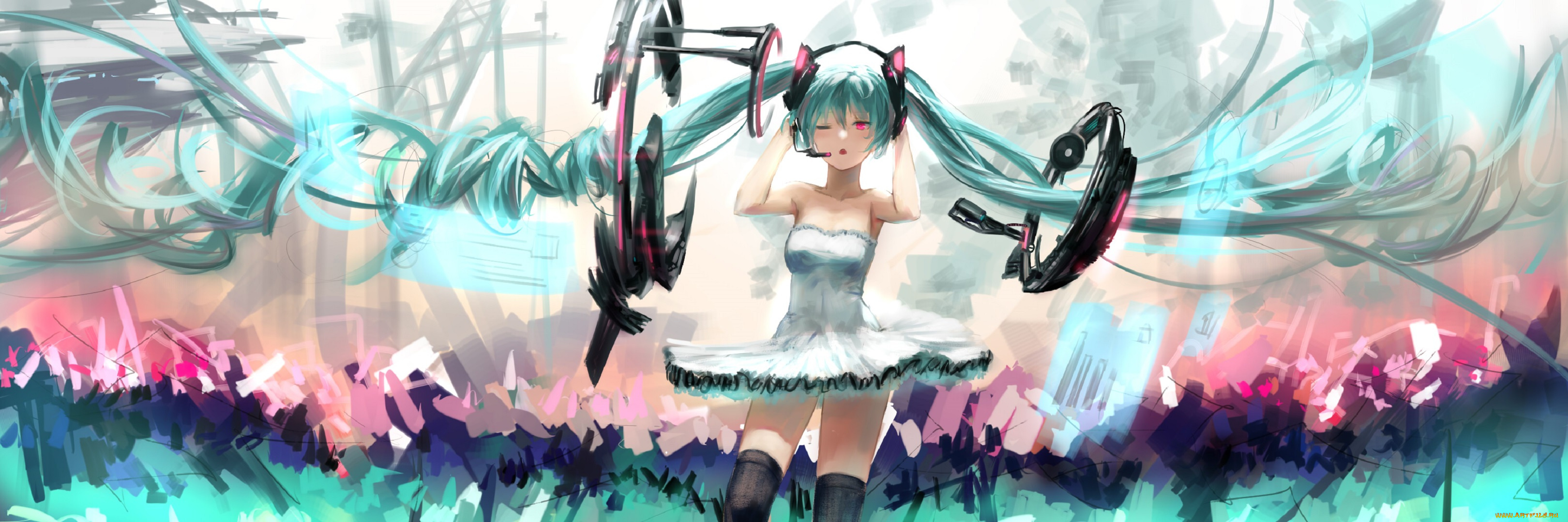 аниме, vocaloid, hatsune, miku