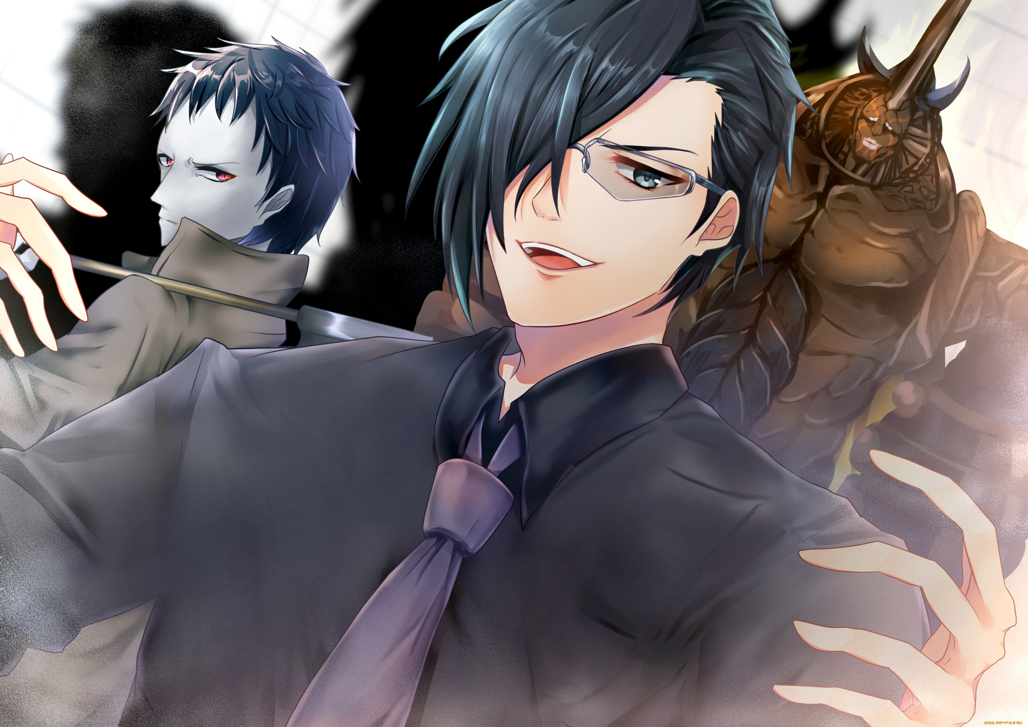 аниме, one, punch, man, парни