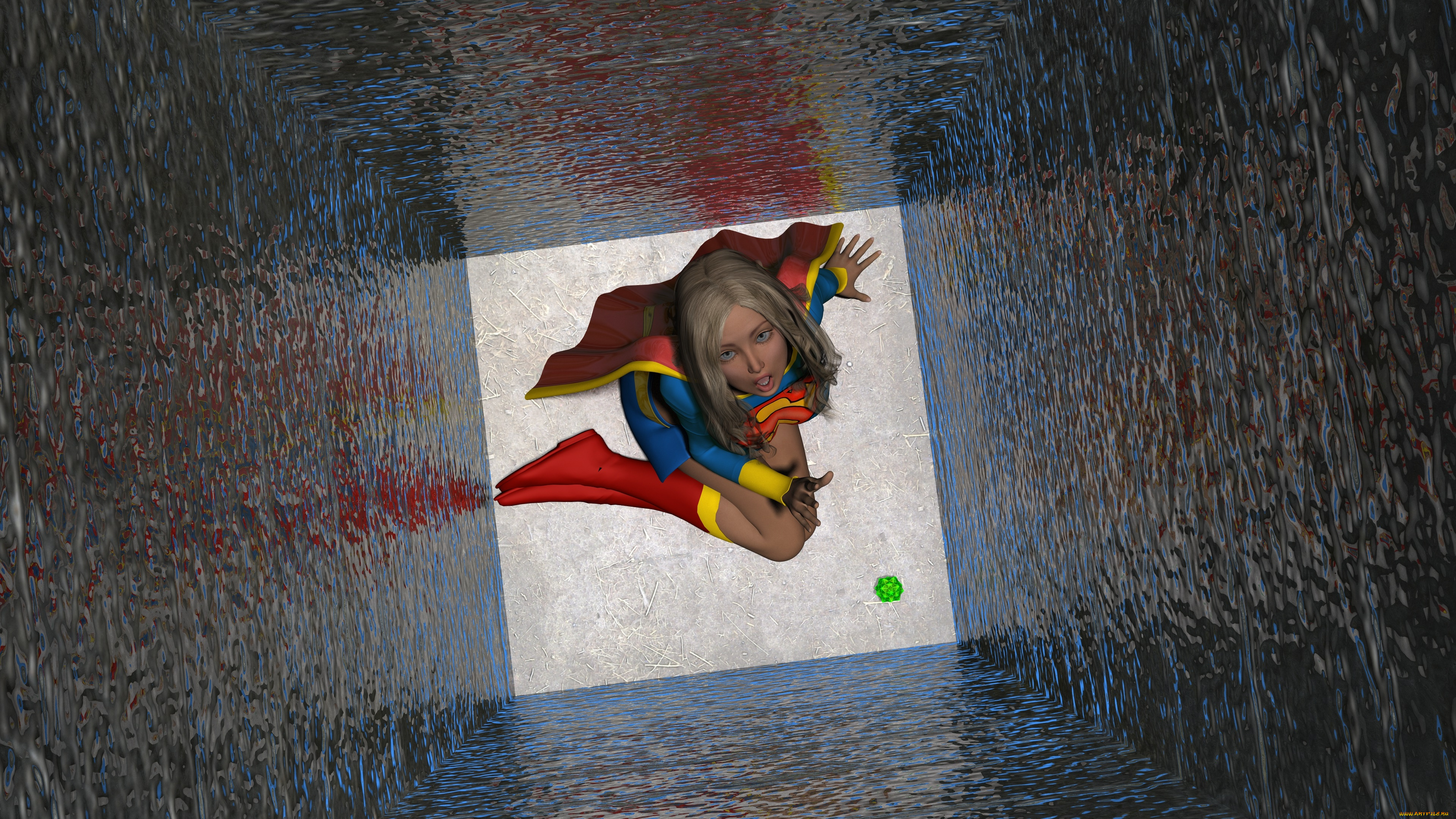 3д, графика, фантазия, , fantasy, девушка, взгляд, фон