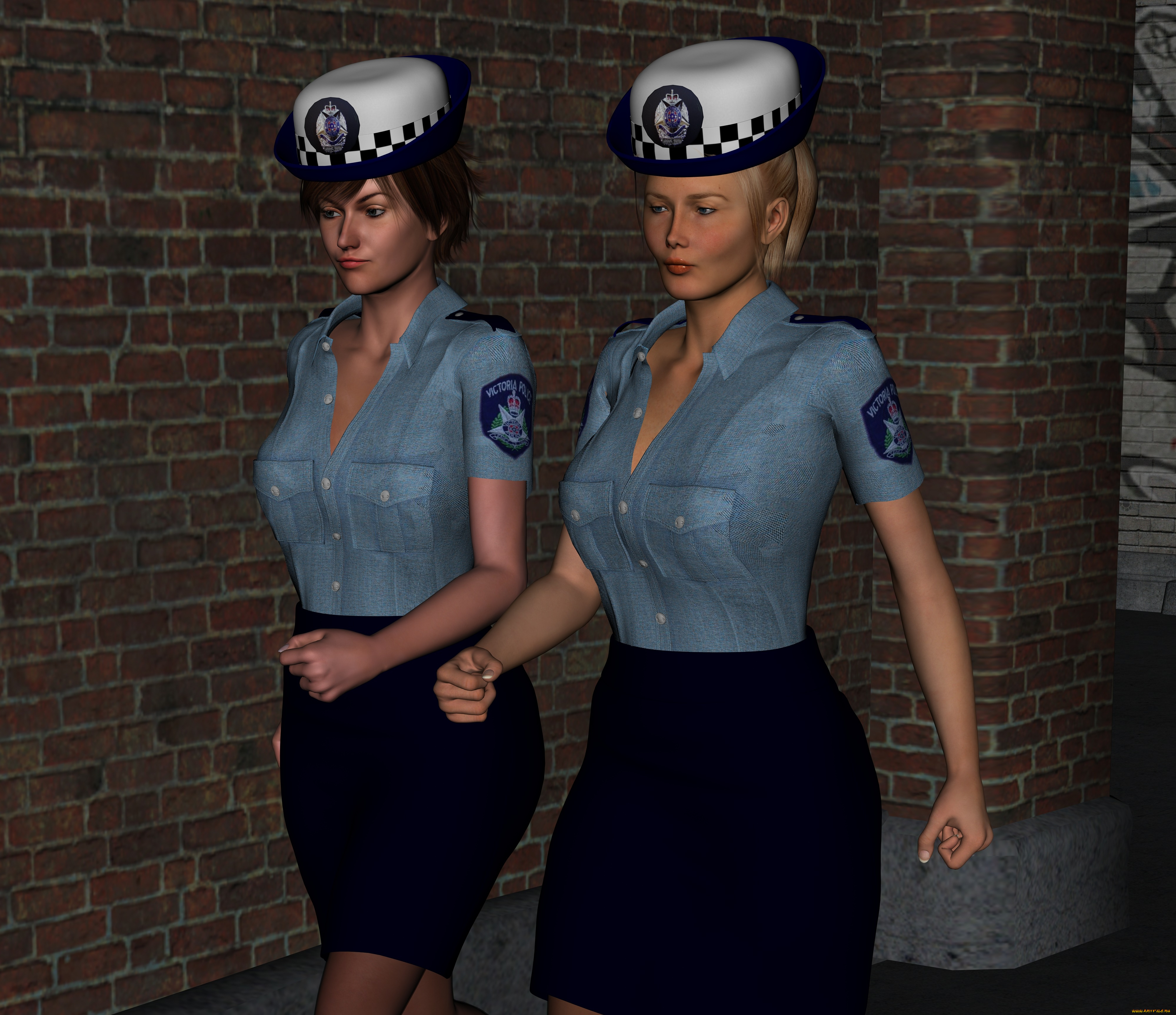 carabineers, 3д, графика, люди, , people, девушка, взгляд, фон