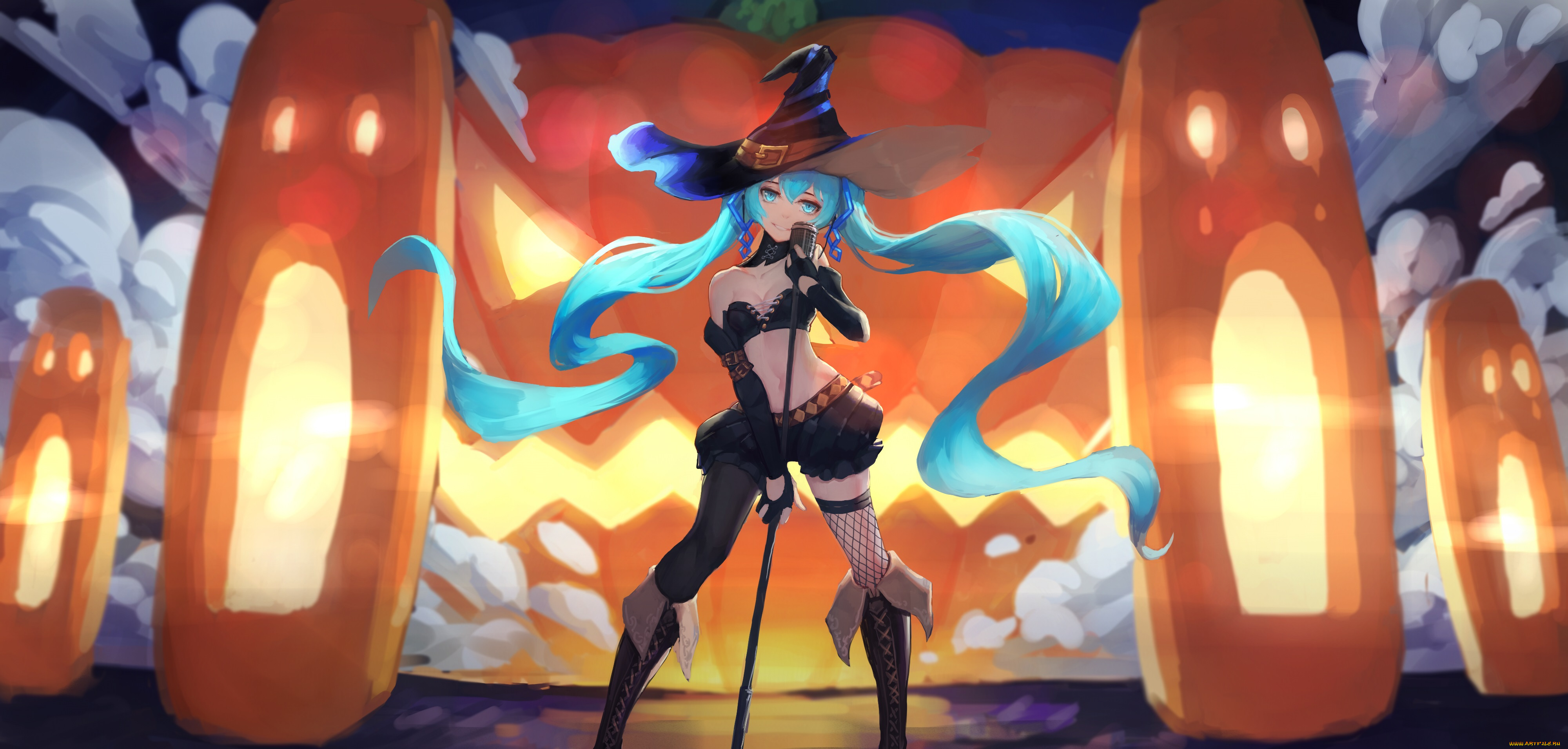 аниме, vocaloid, hatsune, miku