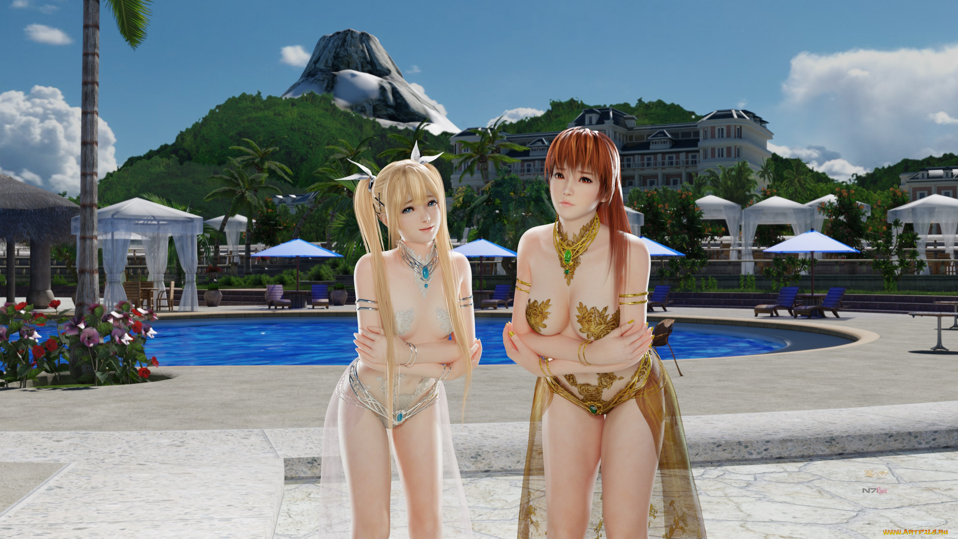 3д, графика, люди, , people, девушки, взгляд, фон