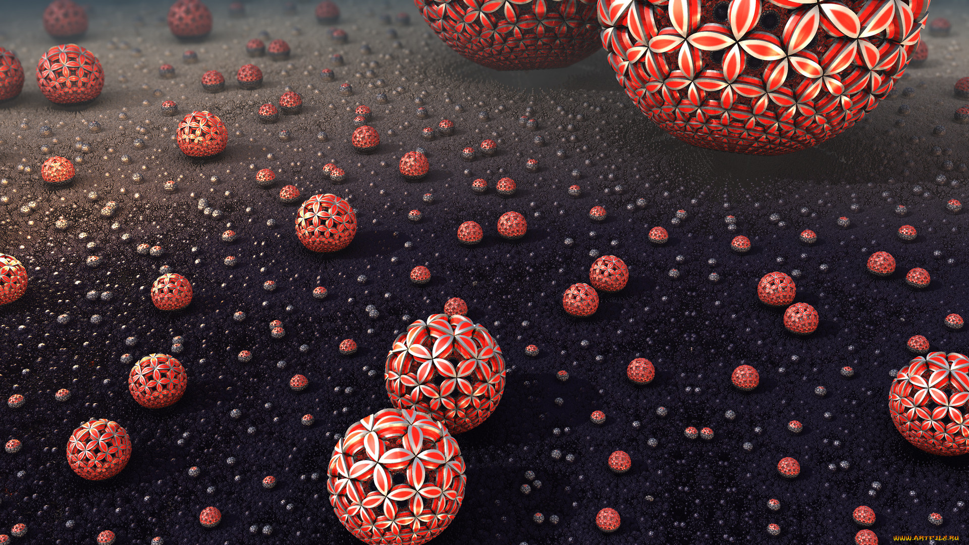 3д, графика, шары, , balls, цвета, фон, узор